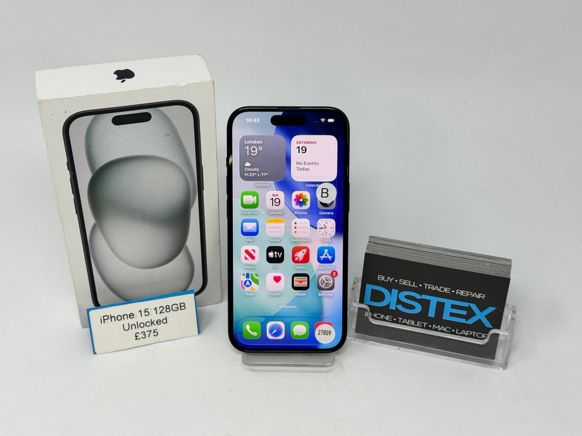Apple iPhone 15 128GB Unlocked Black (B) M27809