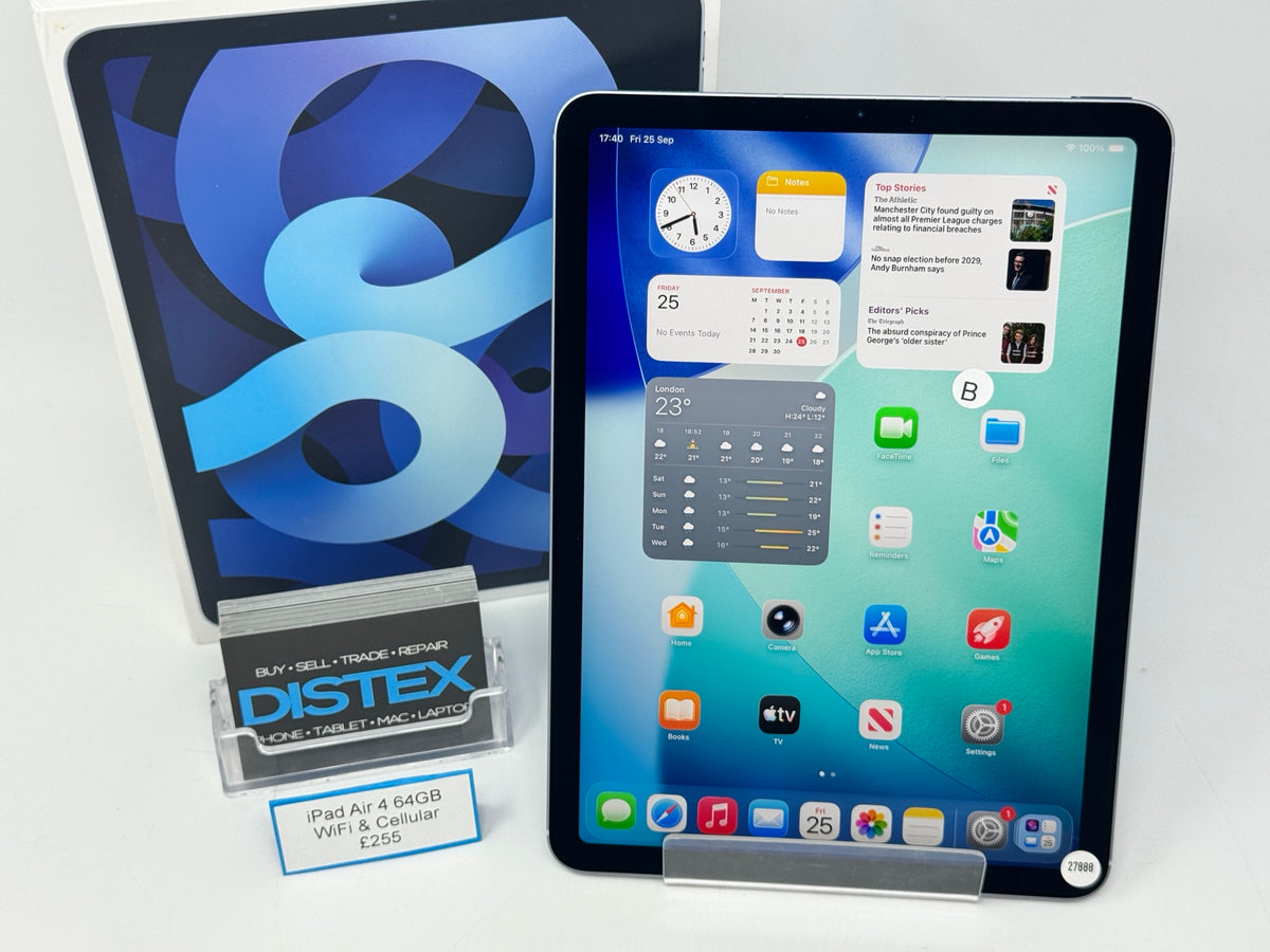 Apple iPad Air 4 10.9" 64GB WiFi+Cellular Sky Blue (B) M27888