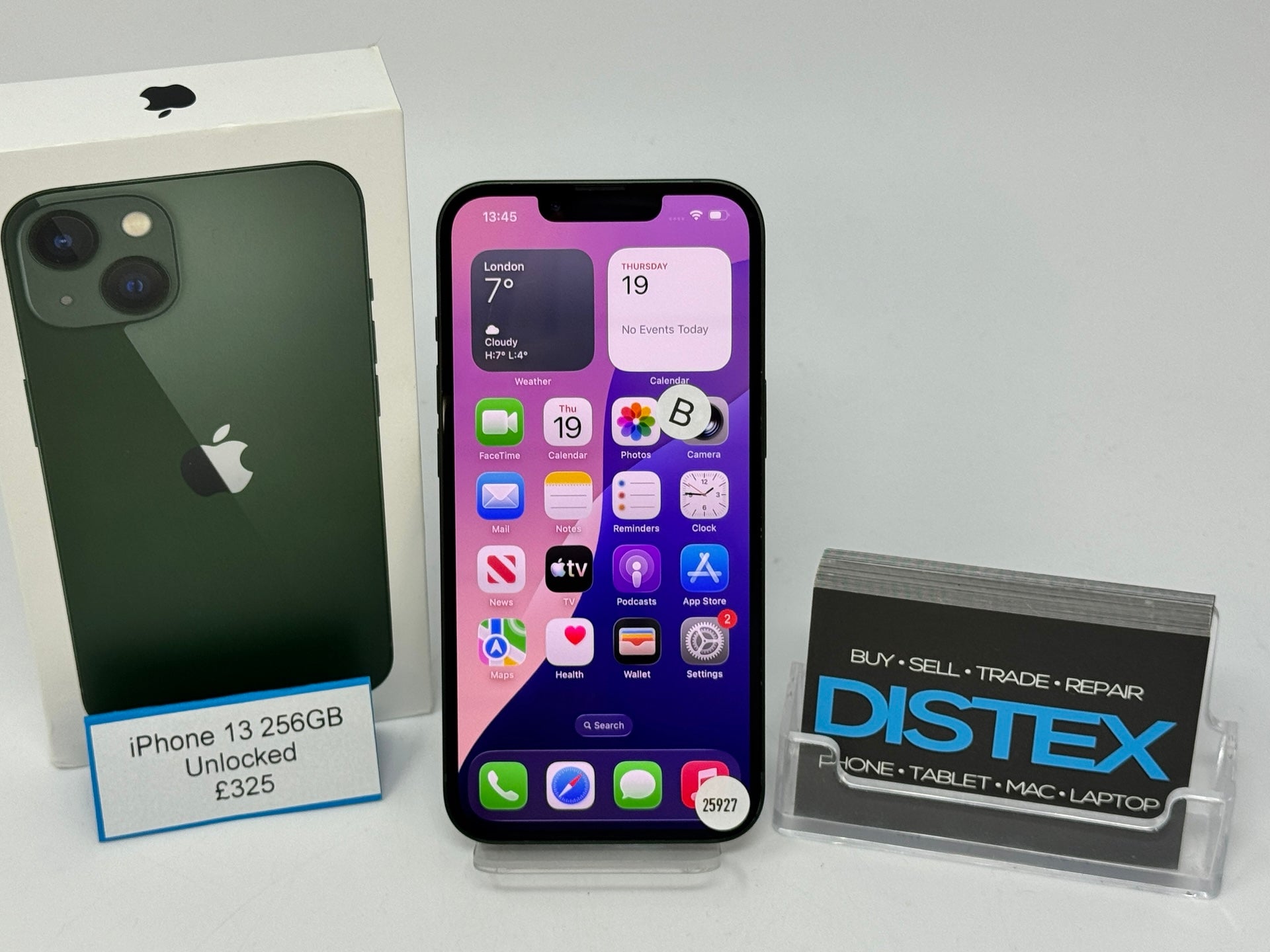 Apple iPhone 13 256GB Unlocked Green (B) M25927