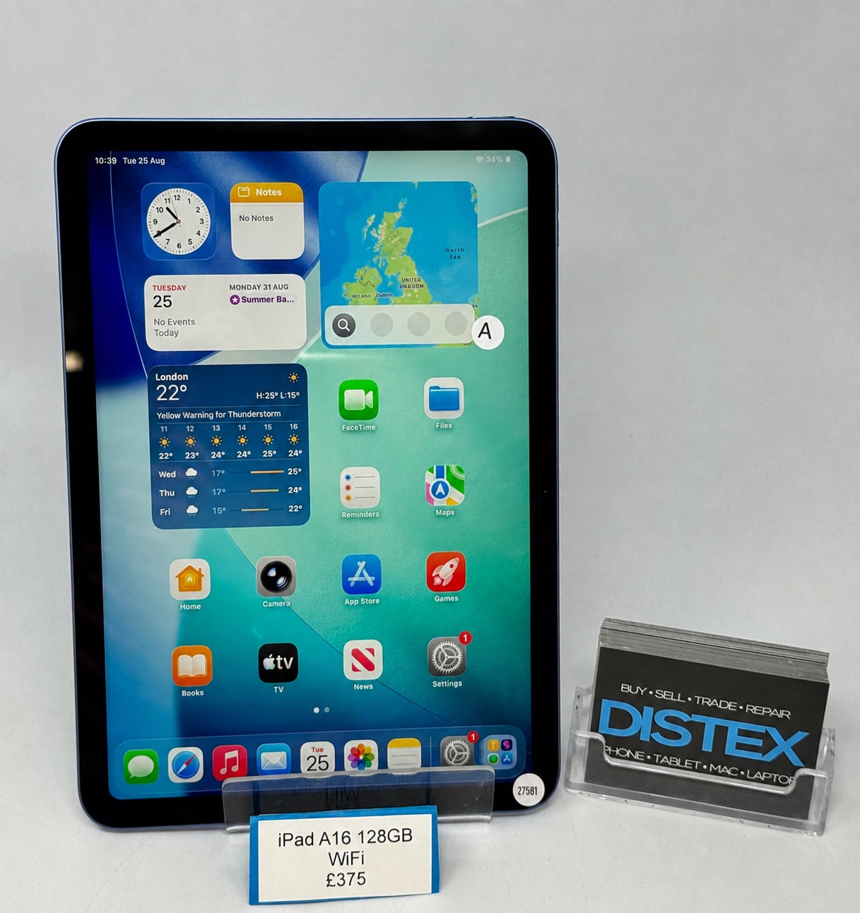 Apple iPad A16 (11) 128GB WiFi Blue (A) M27581