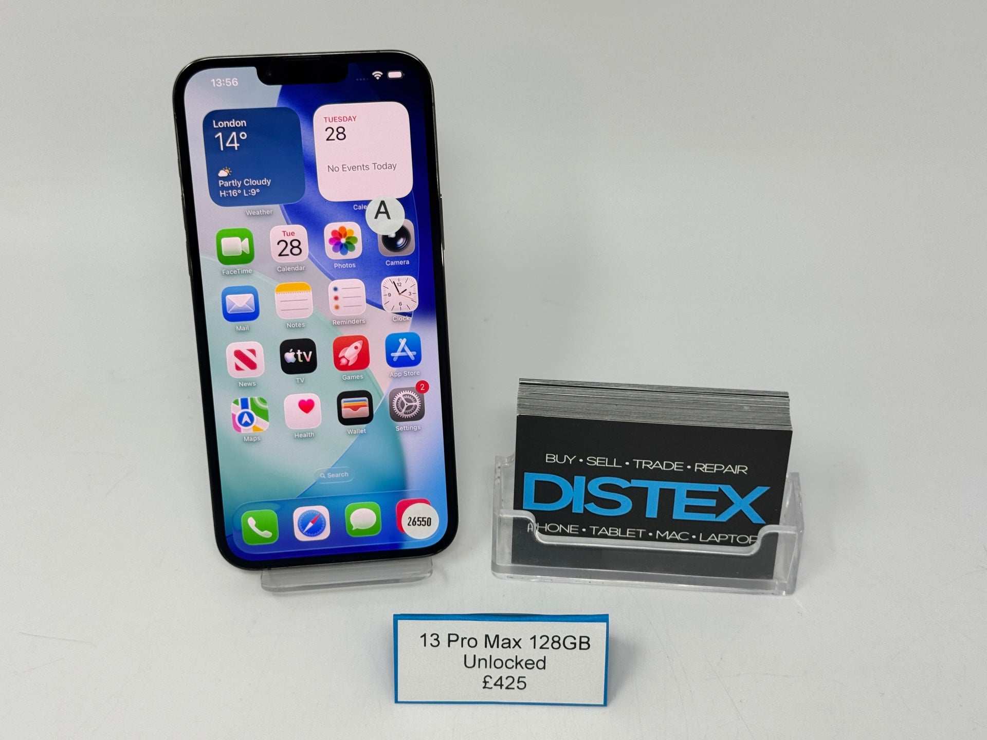 Apple iPhone 13 Pro Max 128GB Unlocked Graphite (A) M26550