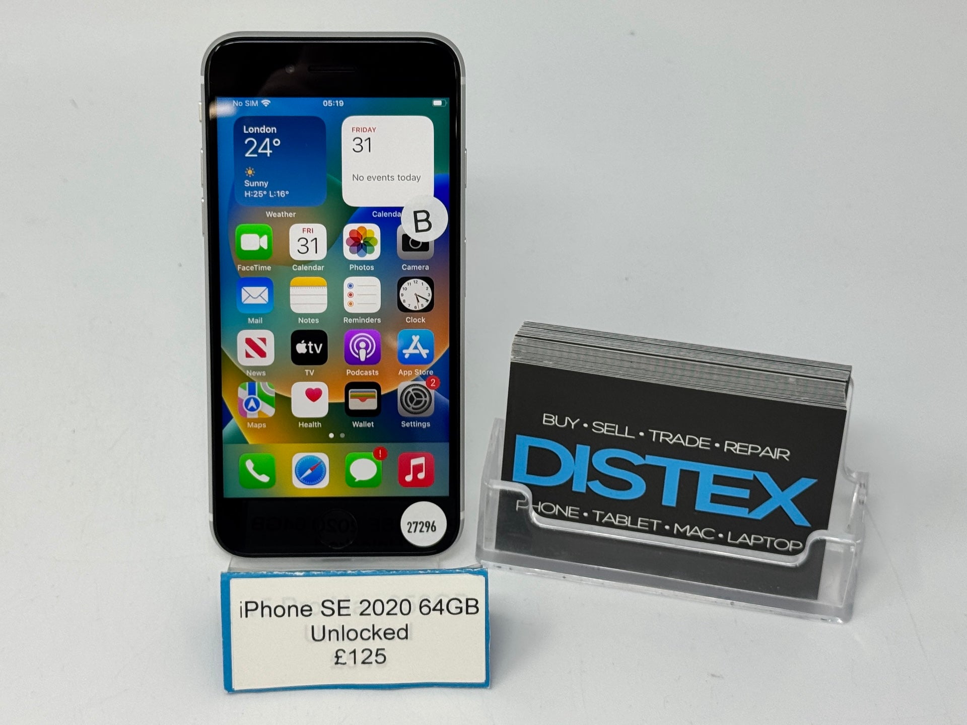 Apple iPhone SE 2020 64GB Unlocked White (B) M27296