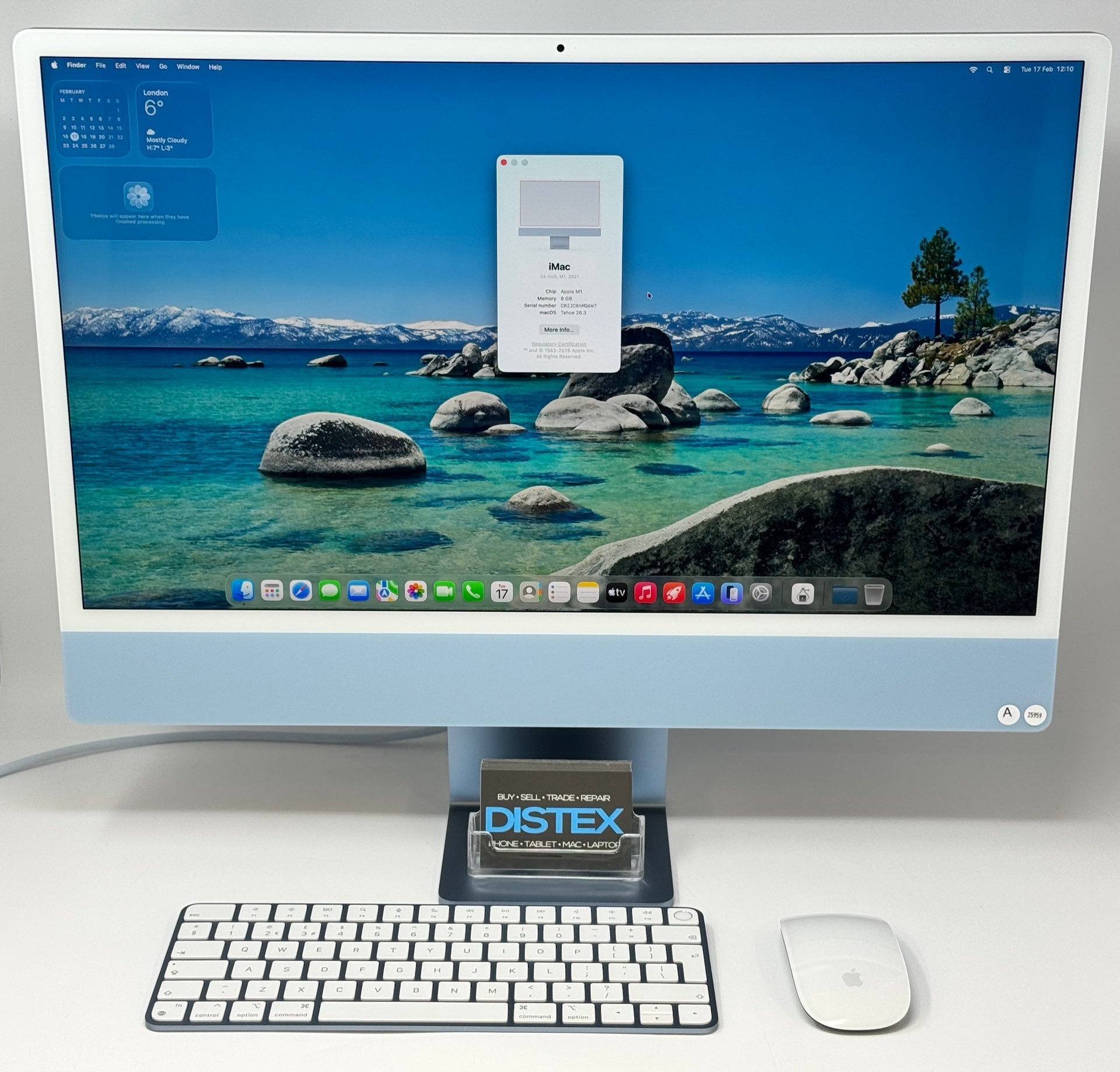 Apple iMac M1 8-Core GPU 8GB RAM 256GB SSD Boxed Blue (A) M25959