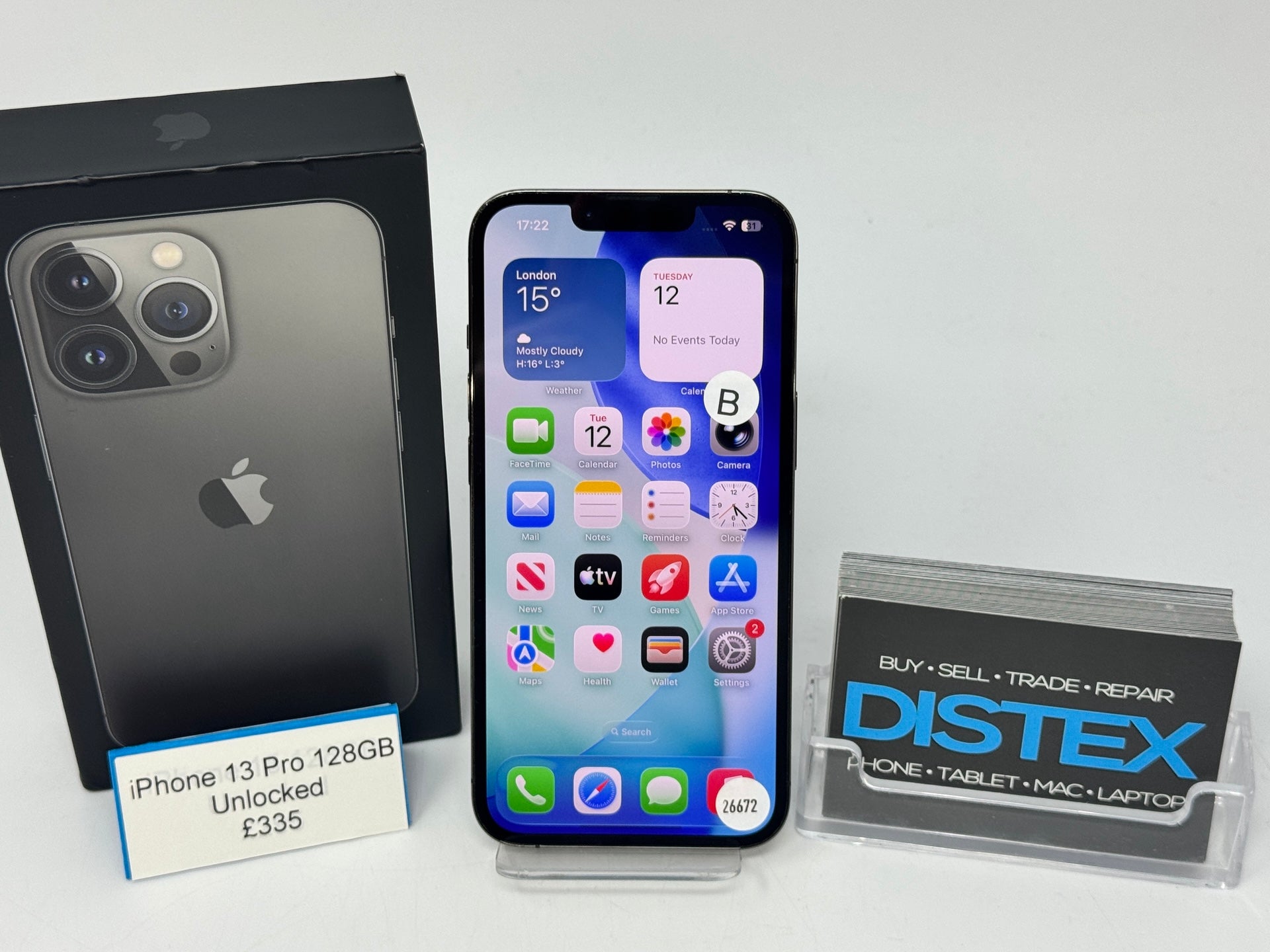 Apple iPhone 13 Pro 128GB Unlocked Graphite (B) M26672