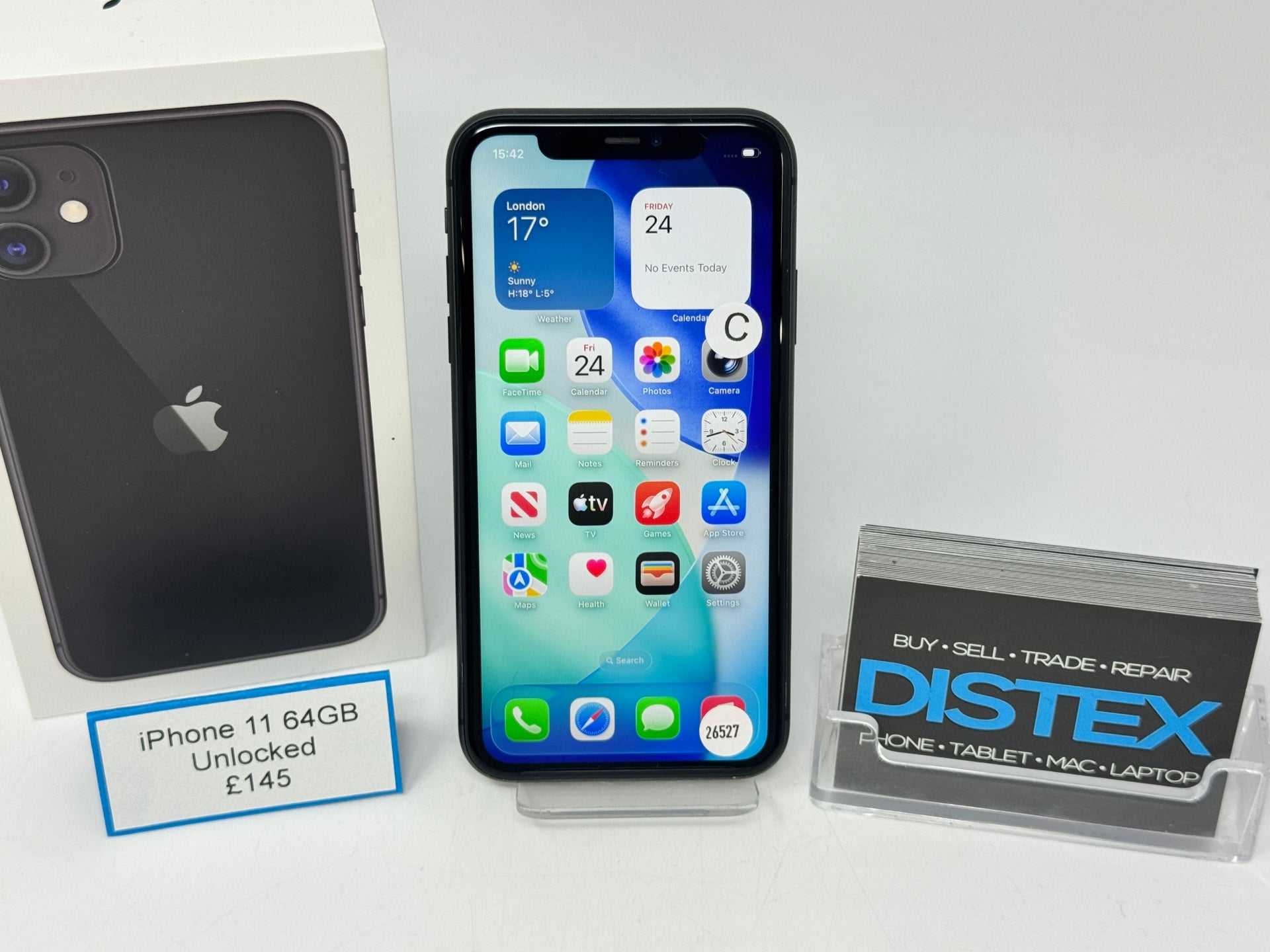 Apple iPhone 11 64GB Unlocked Black (C) M26527