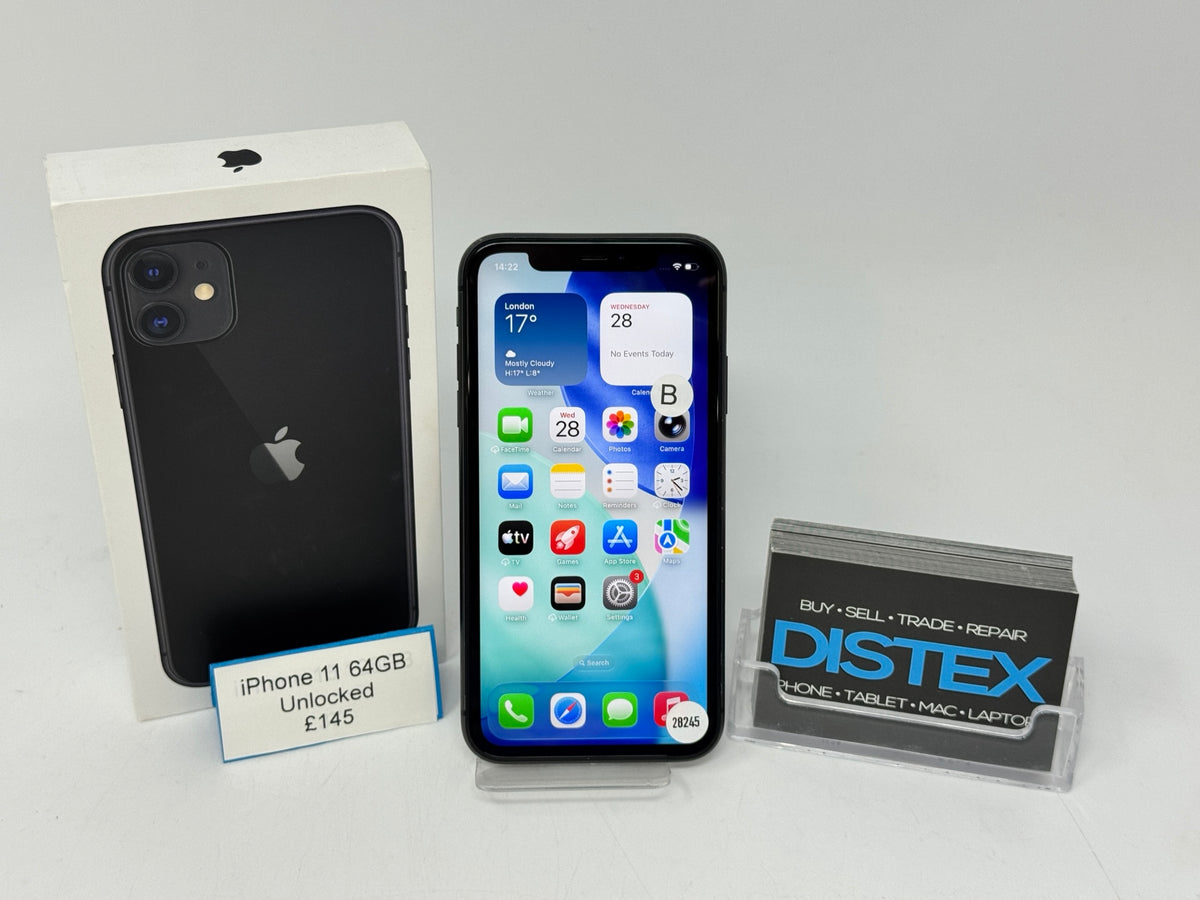 Apple iPhone 11 64GB Unlocked Black (B) M28245