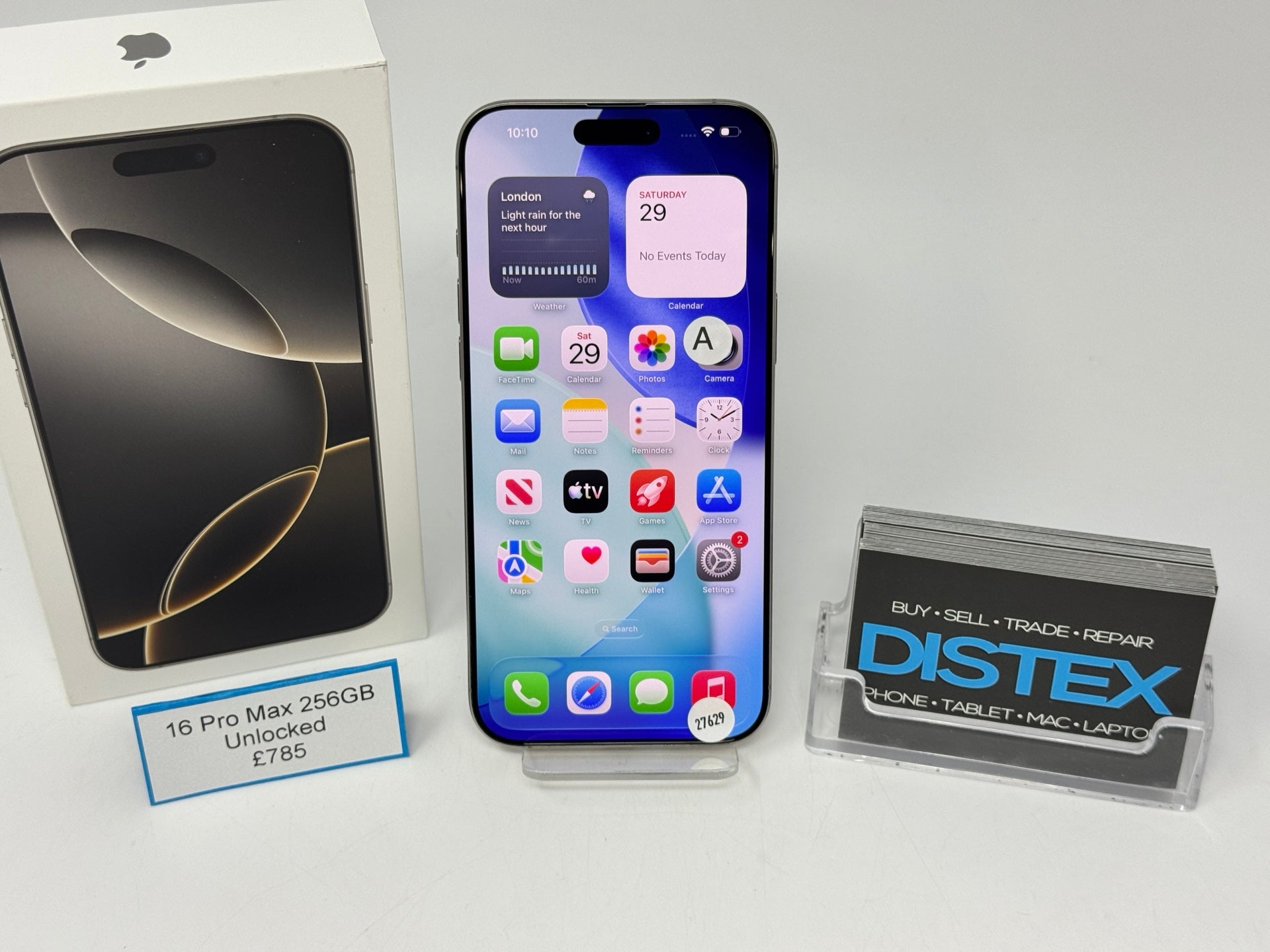 Apple iPhone 16 Pro Max 256GB Unlocked Natural Titanium (A) M27629