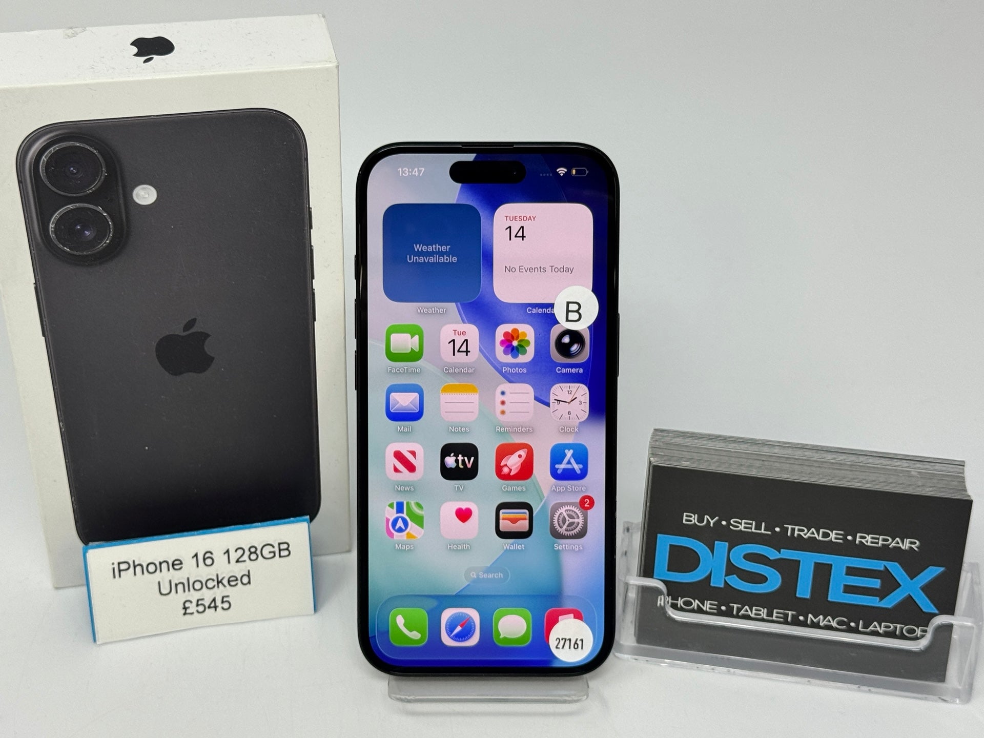 Apple iPhone 16 128GB Unlocked Black (B) M27161