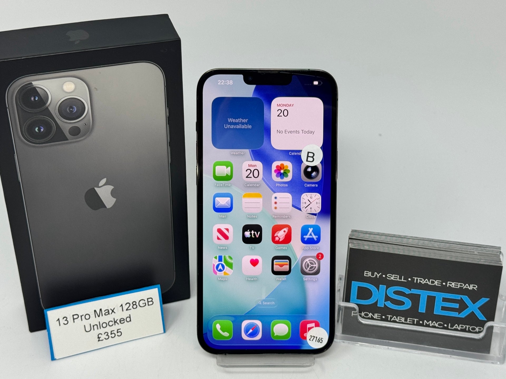Apple iPhone 13 Pro Max 128GB Unlocked Graphite (B) M27165