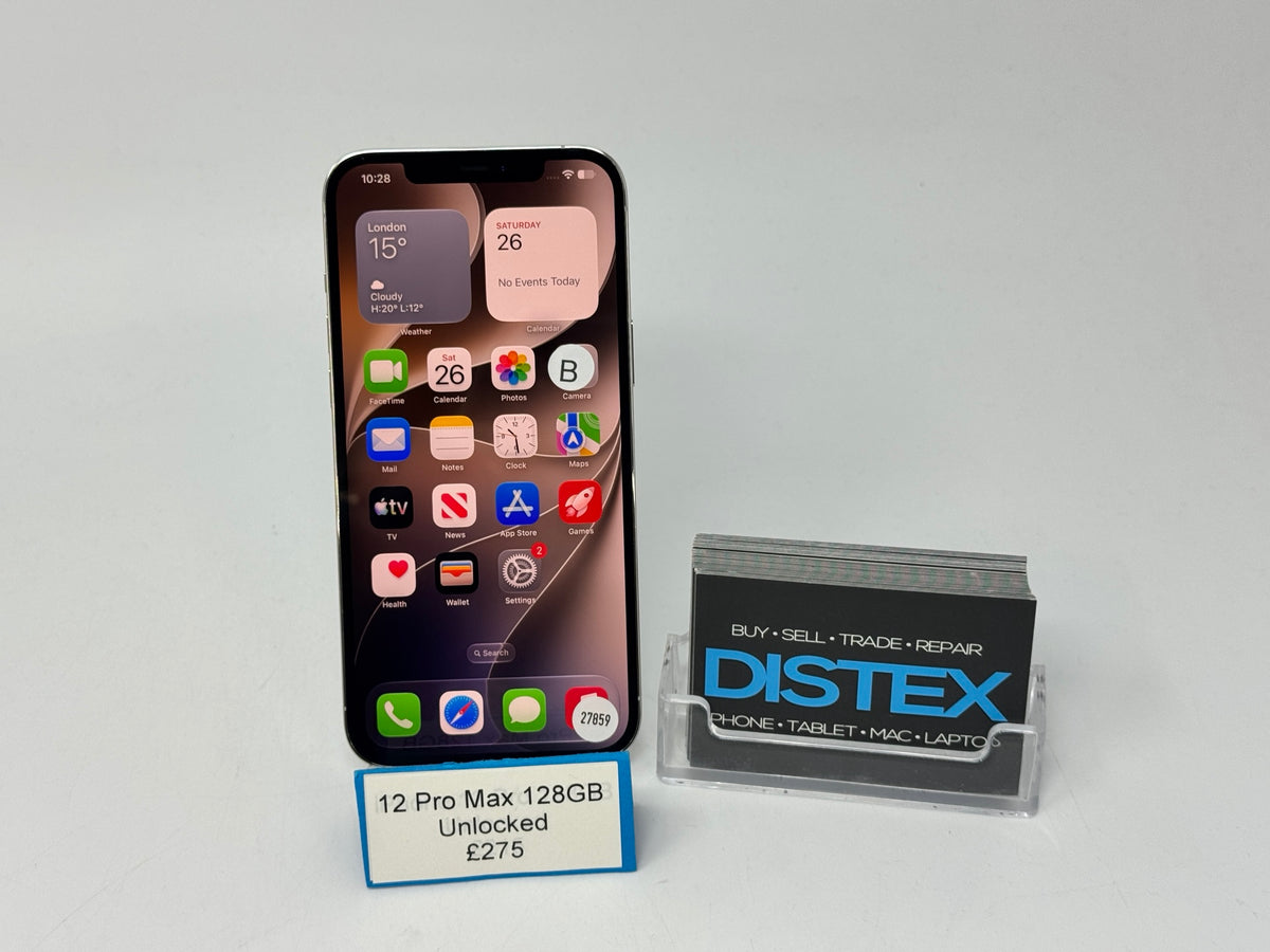 Apple iPhone 12 Pro Max 128GB Unlocked Silver (B) M27859