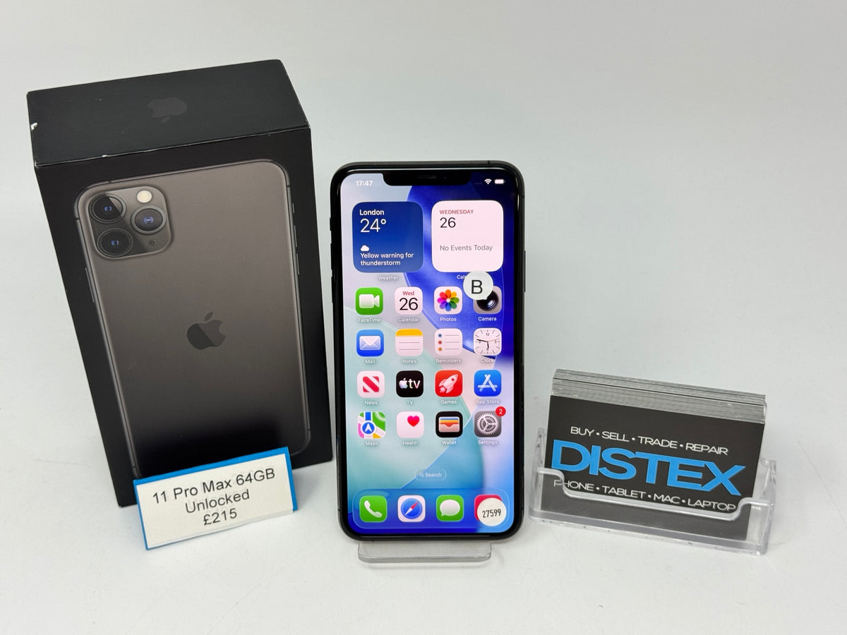 Apple iPhone 11 Pro Max 64GB Unlocked Space Grey (B) M27599