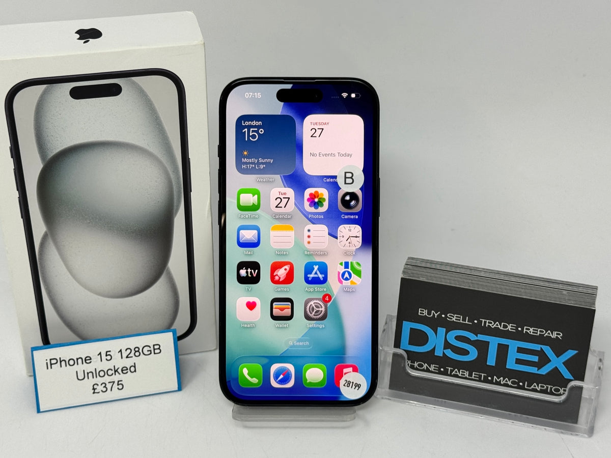 Apple iPhone 15 128GB Unlocked Black (B) M28199