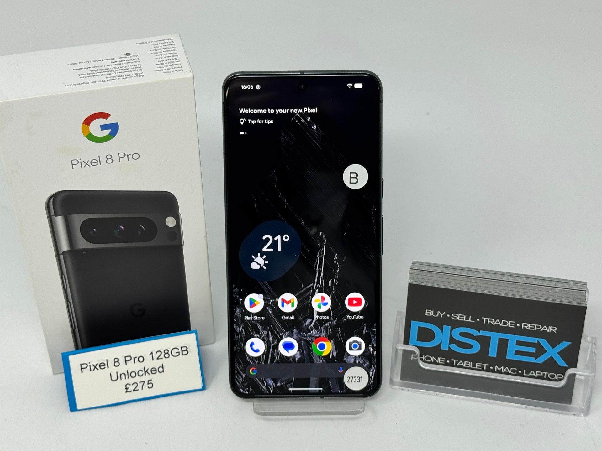 Google Pixel 8 Pro 128GB Unlocked Obsidian (B) M27331
