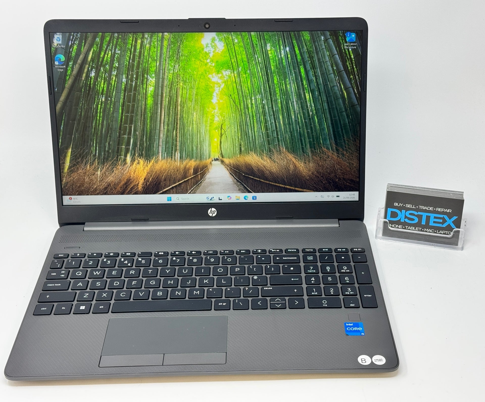 HP Laptop 250 16" 16GB RAM 512GB SSD Intel Core i5-1235U Windows 11 (B) M27502