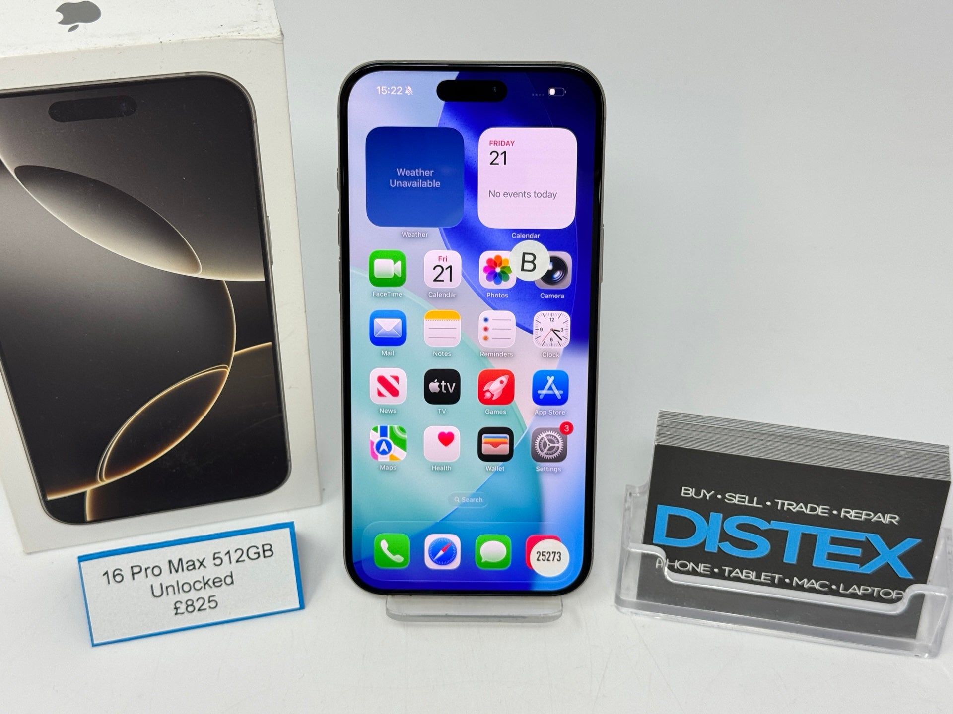 Apple iPhone 16 Pro Max 512GB Unlocked Natural Titanium (B) M25273