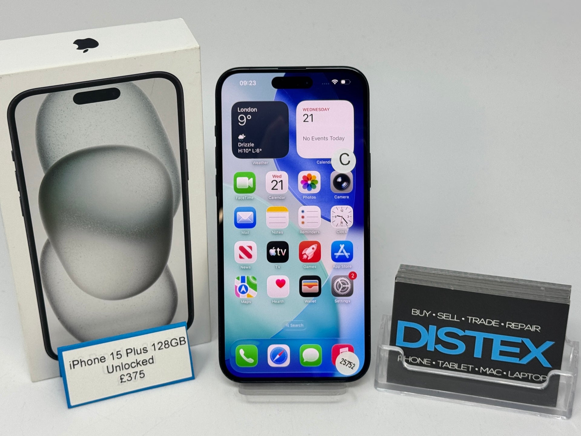 Apple iPhone 15 Plus 128GB Unlocked Black (C) M25752