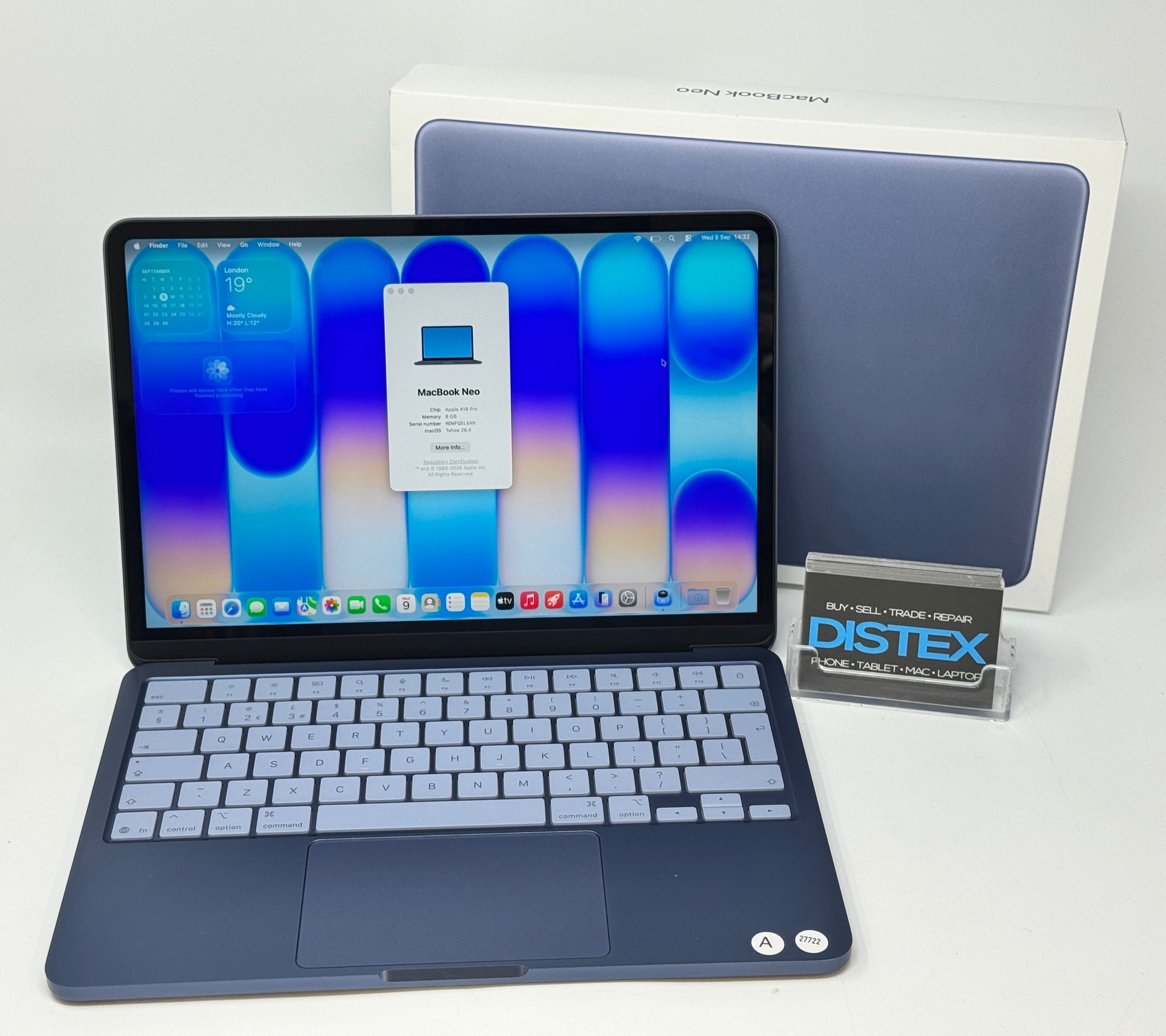 Apple MacBook Neo 8GB RAM 256GB SSD Apple A18 Pro (A) M27722