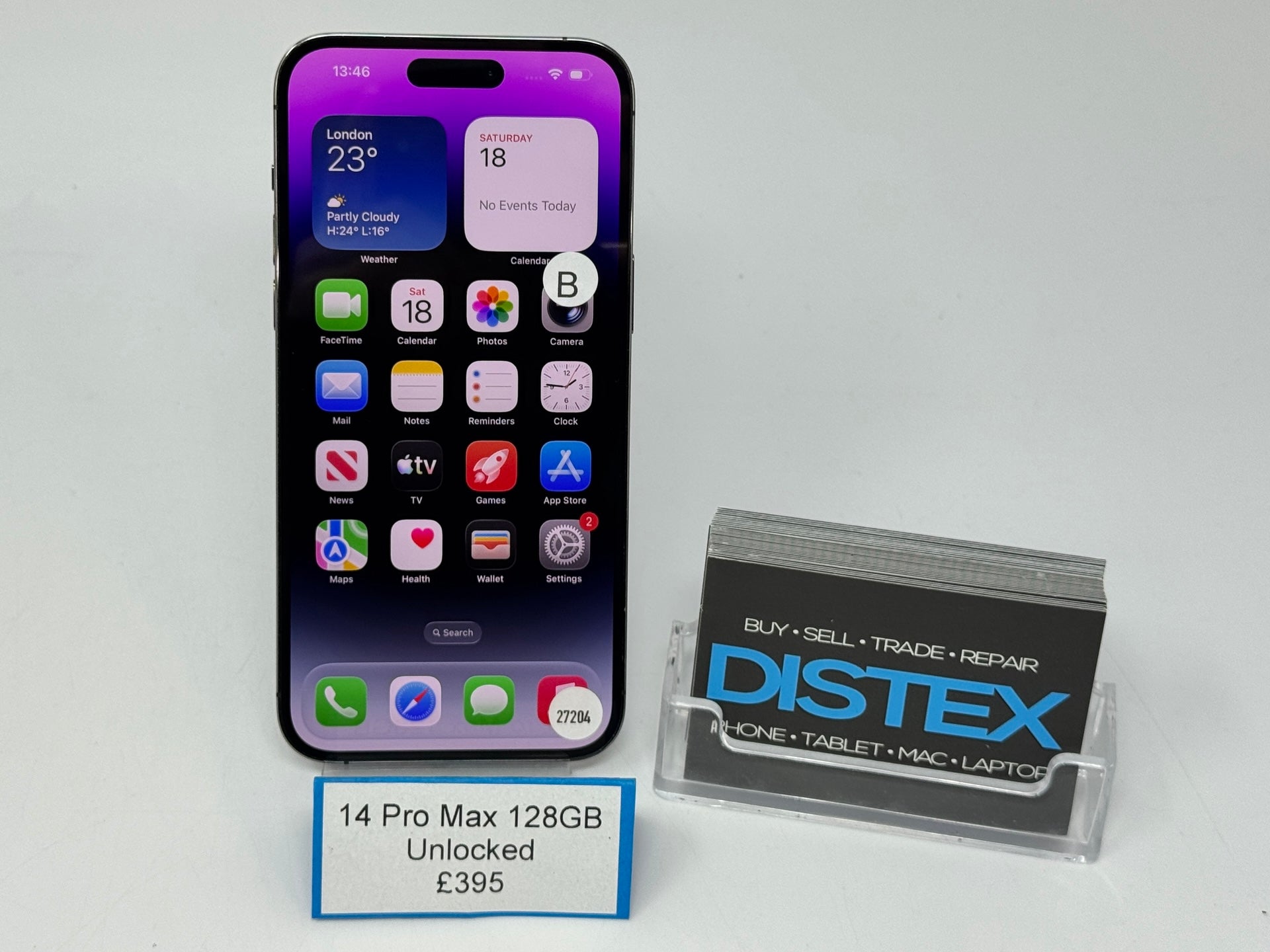 Apple iPhone 14 Pro Max 128GB Unlocked Deep Purple (B) M27204