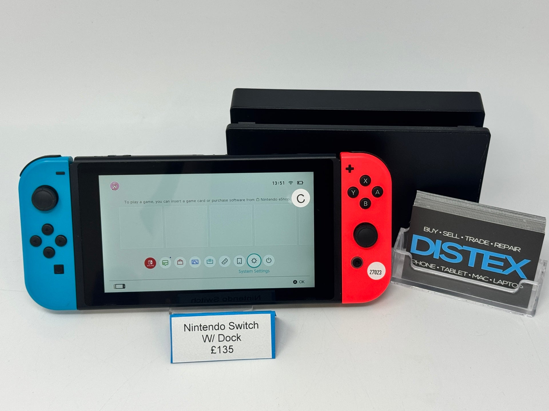 Nintendo Switch with Dock (C) M27023
