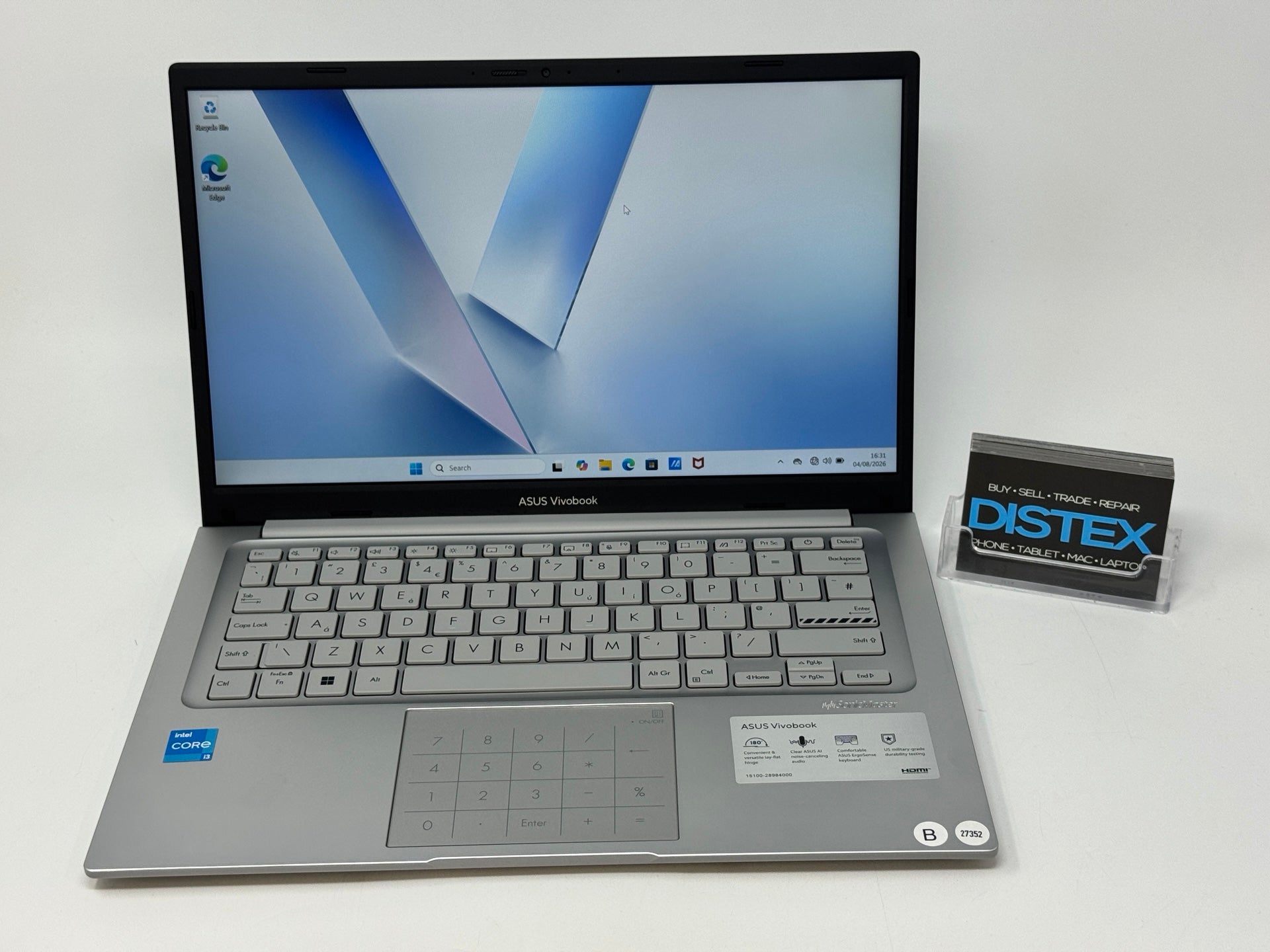 ASUS Vivobook 14 8GB RAM 512GB SSD Intel Core i3-1315U (B) M27352