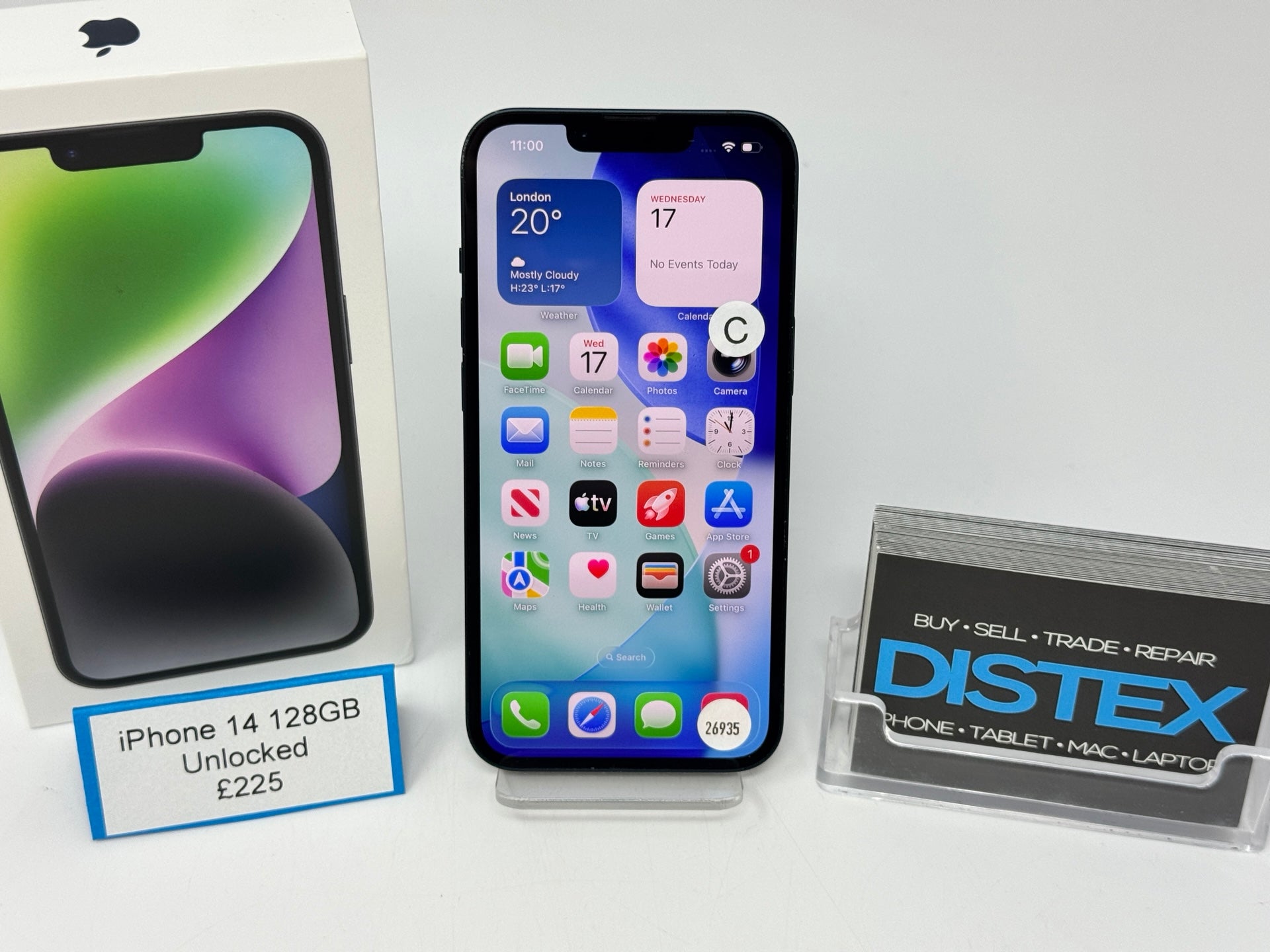 Apple iPhone 14 128GB Unlocked Midnight (C) M26935