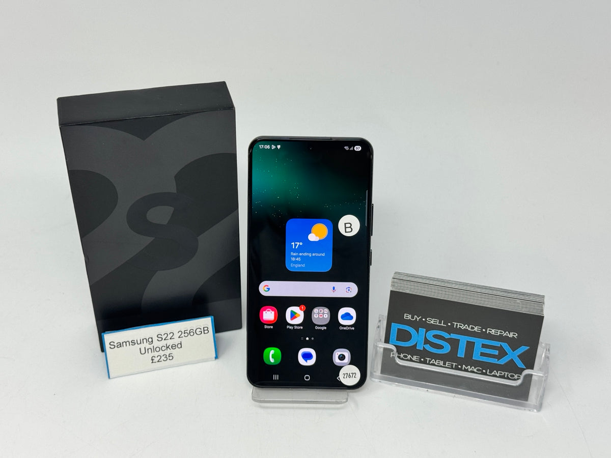 Samsung Galaxy S22 256GB Unlocked Phantom Black (B) M27672