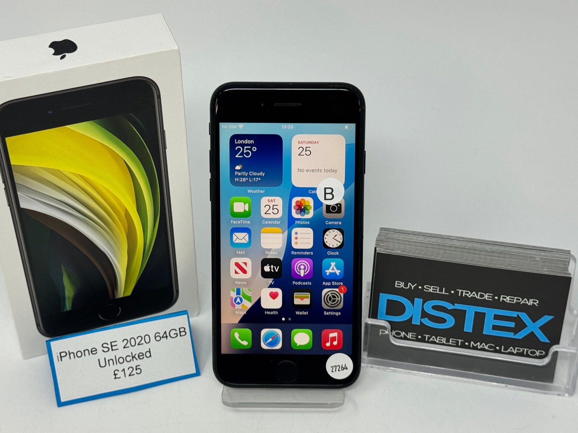 Apple iPhone SE 2020 64GB Unlocked Black (B) M27264