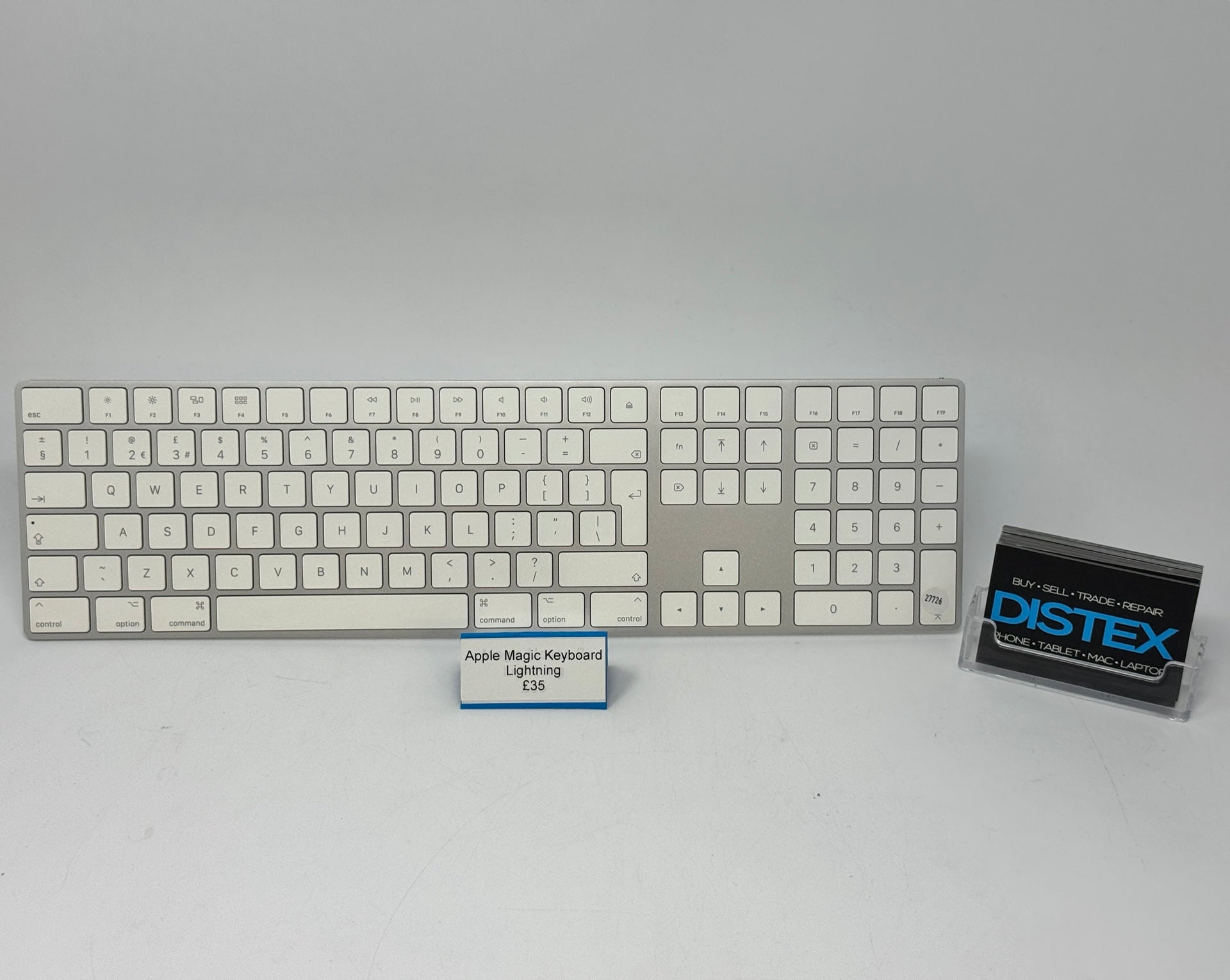 Apple Magic Keyboard with Numeric Keypad Lightning Silver (B) M27726