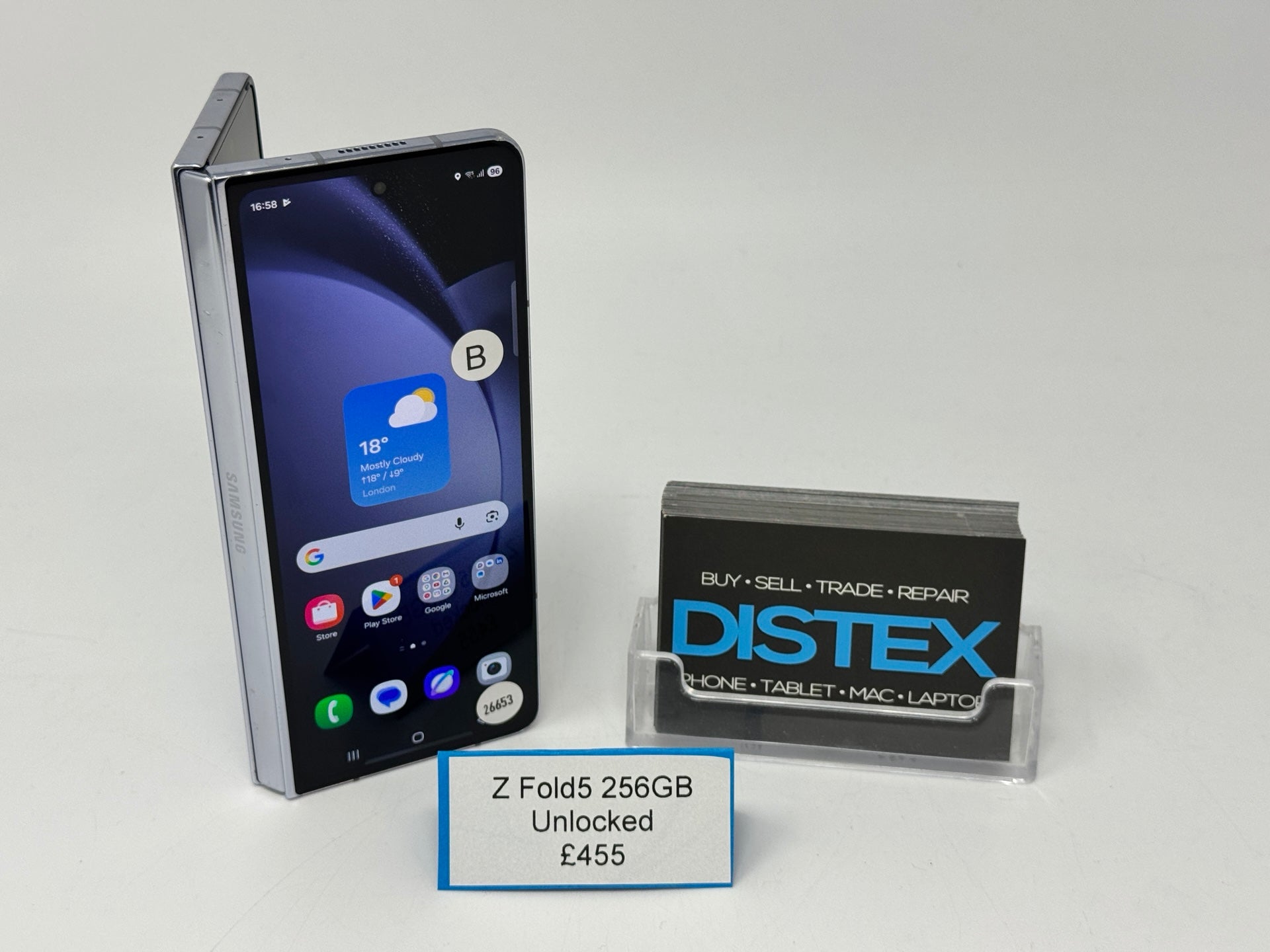 Samsung Galaxy Z Fold5 256GB Unlocked Icy Blue (B) M26653