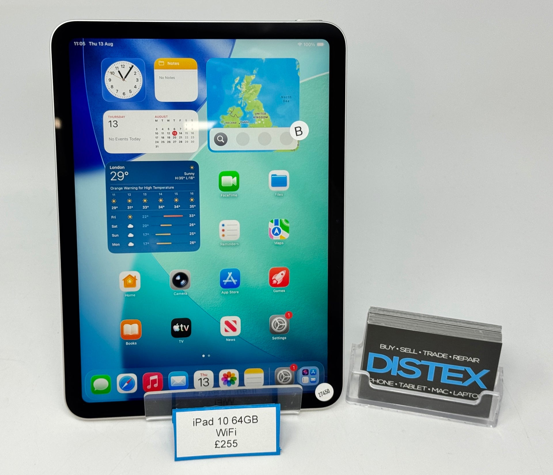 Apple iPad 10th Gen 10.9" 64GB WiFi Silver (B) M27450