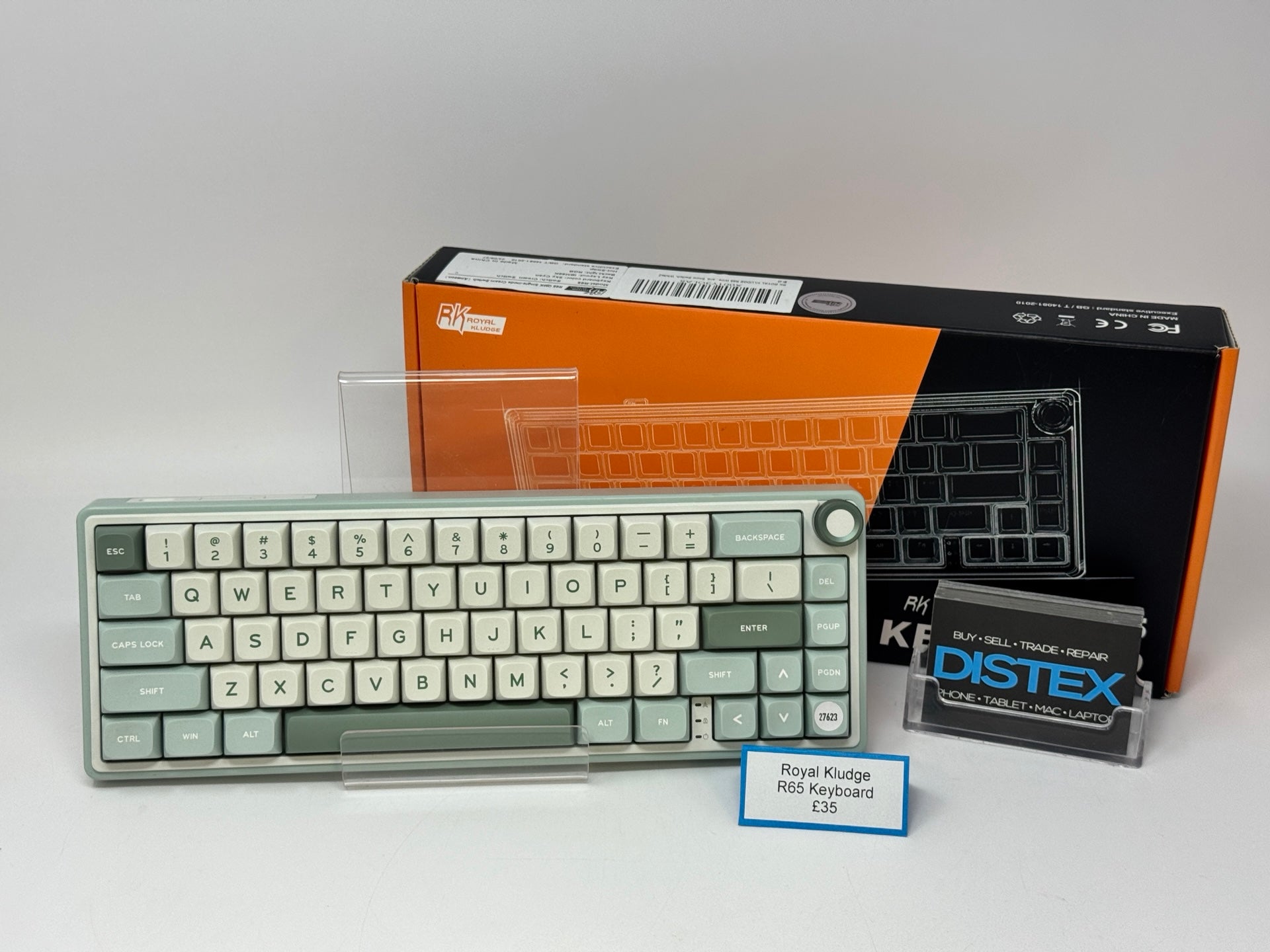 Royal Kludge R65 Keyboard Wired Sky Cyan (B) M27623