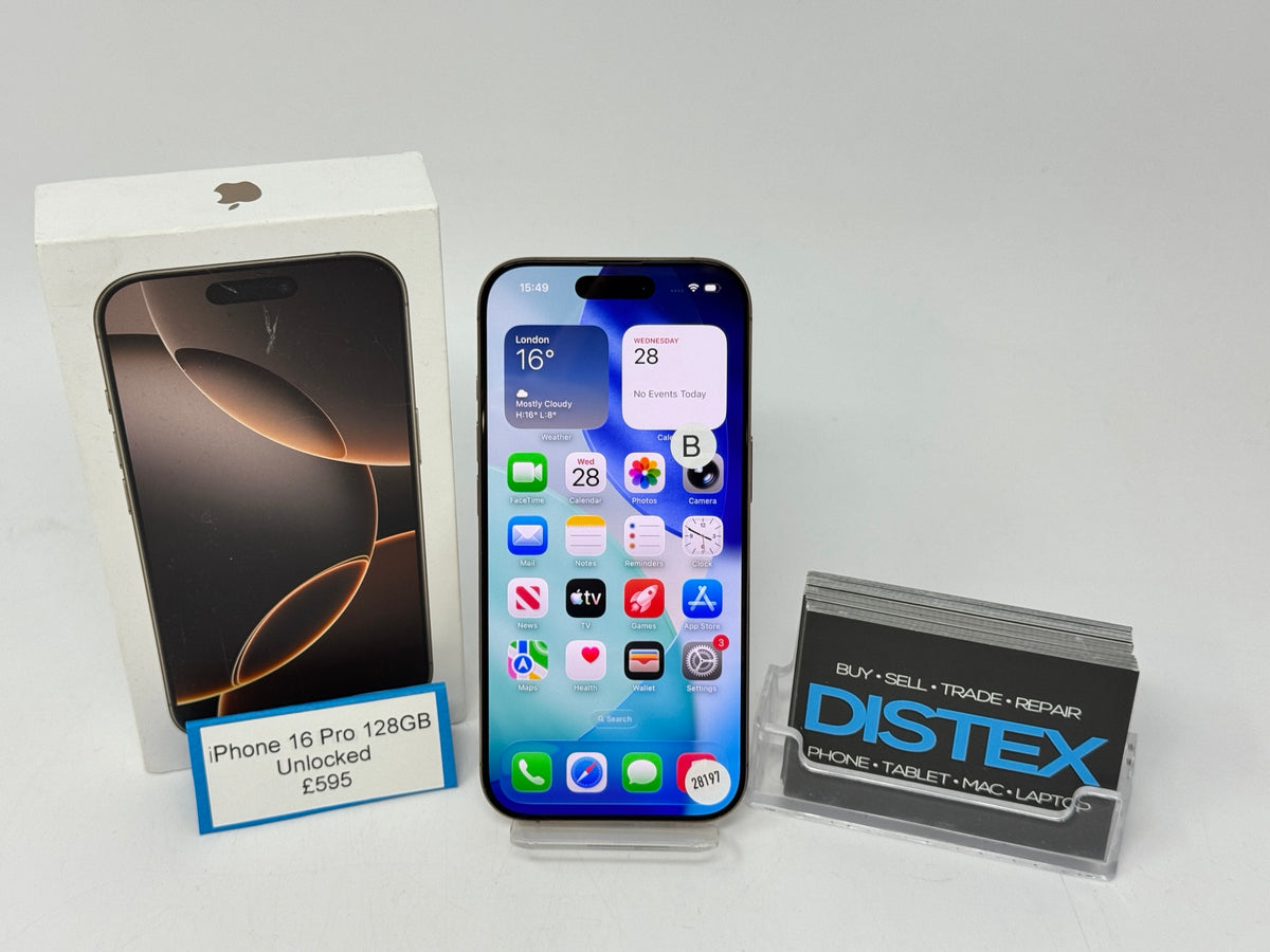 Apple iPhone 16 Pro 128GB Unlocked Desert Titanium (B) M28197
