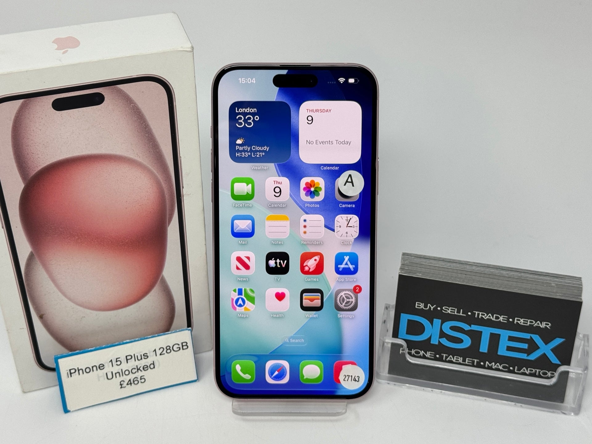 Apple iPhone 15 Plus 128GB Unlocked Pink (A) M27143