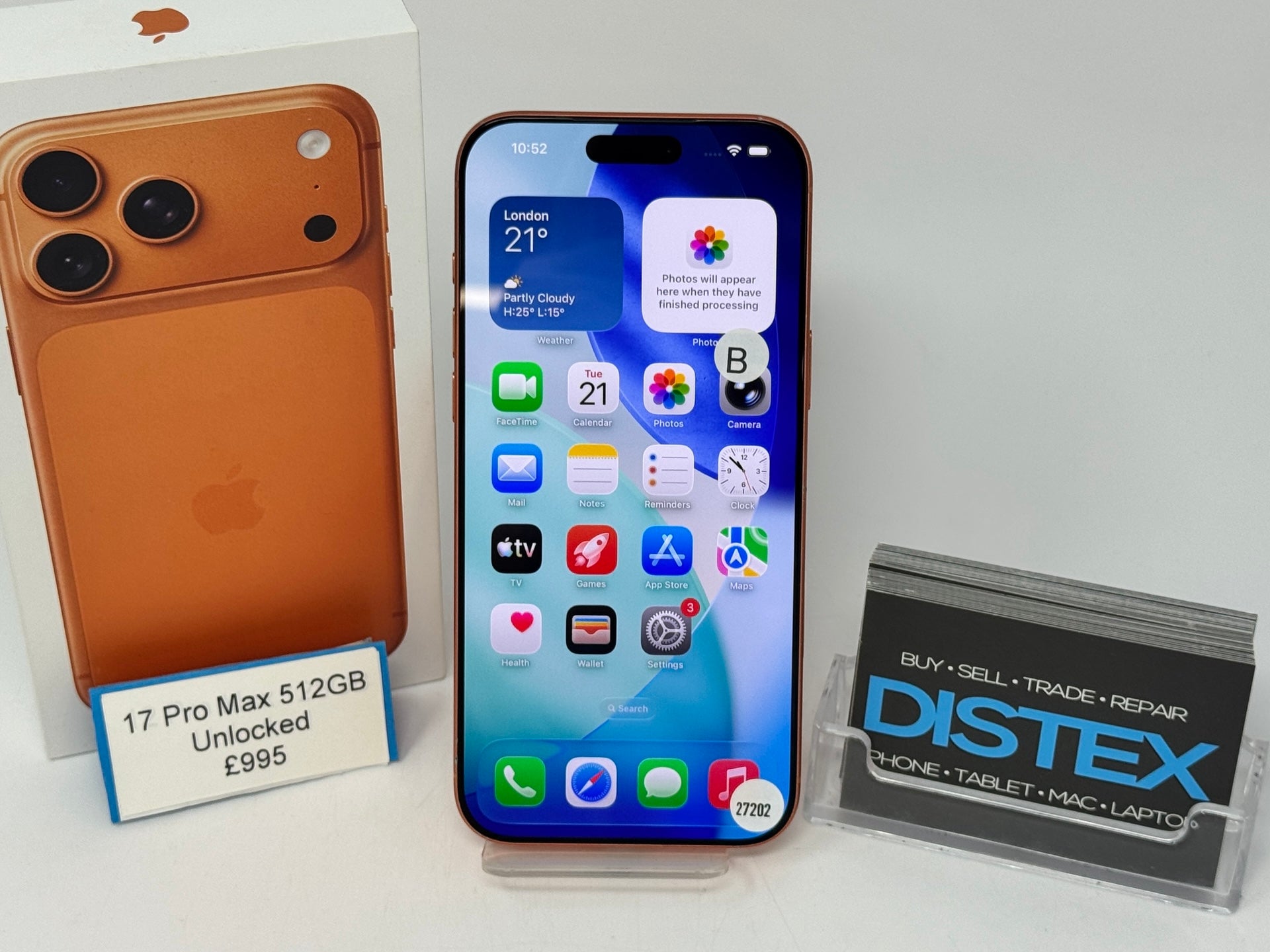 Apple iPhone 17 Pro Max 512GB Unlocked Cosmic Orange (B) M27202