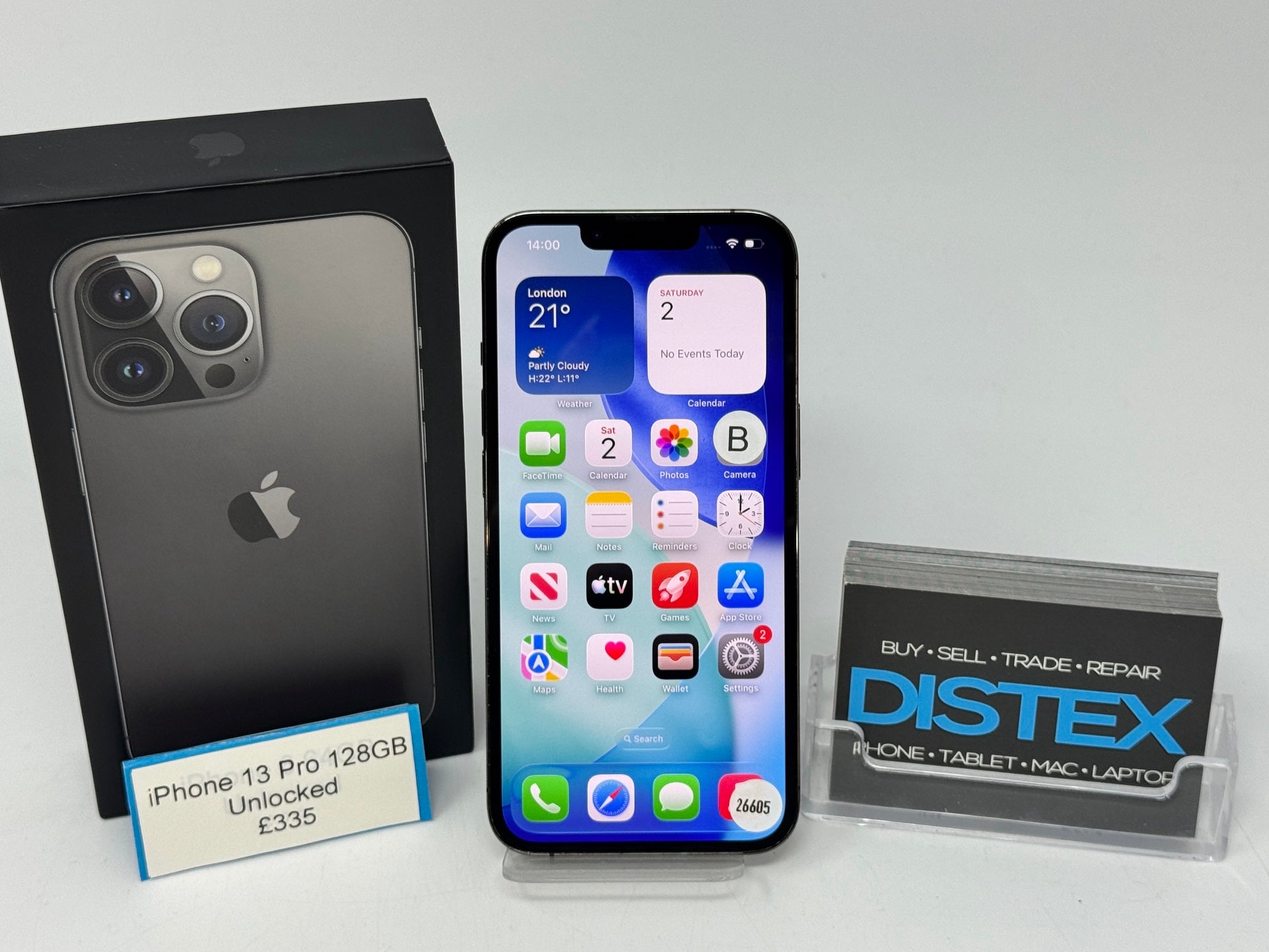 Apple iPhone 13 Pro 128GB Unlocked Graphite (B) M26605