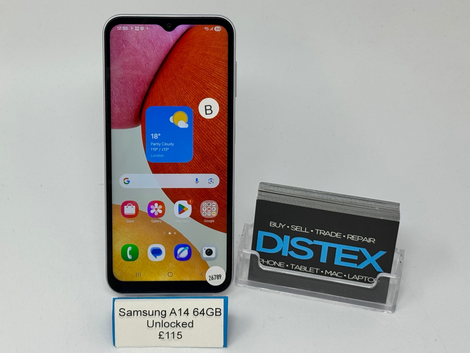 Samsung Galaxy A14 64GB Unlocked Silver (B) M26789