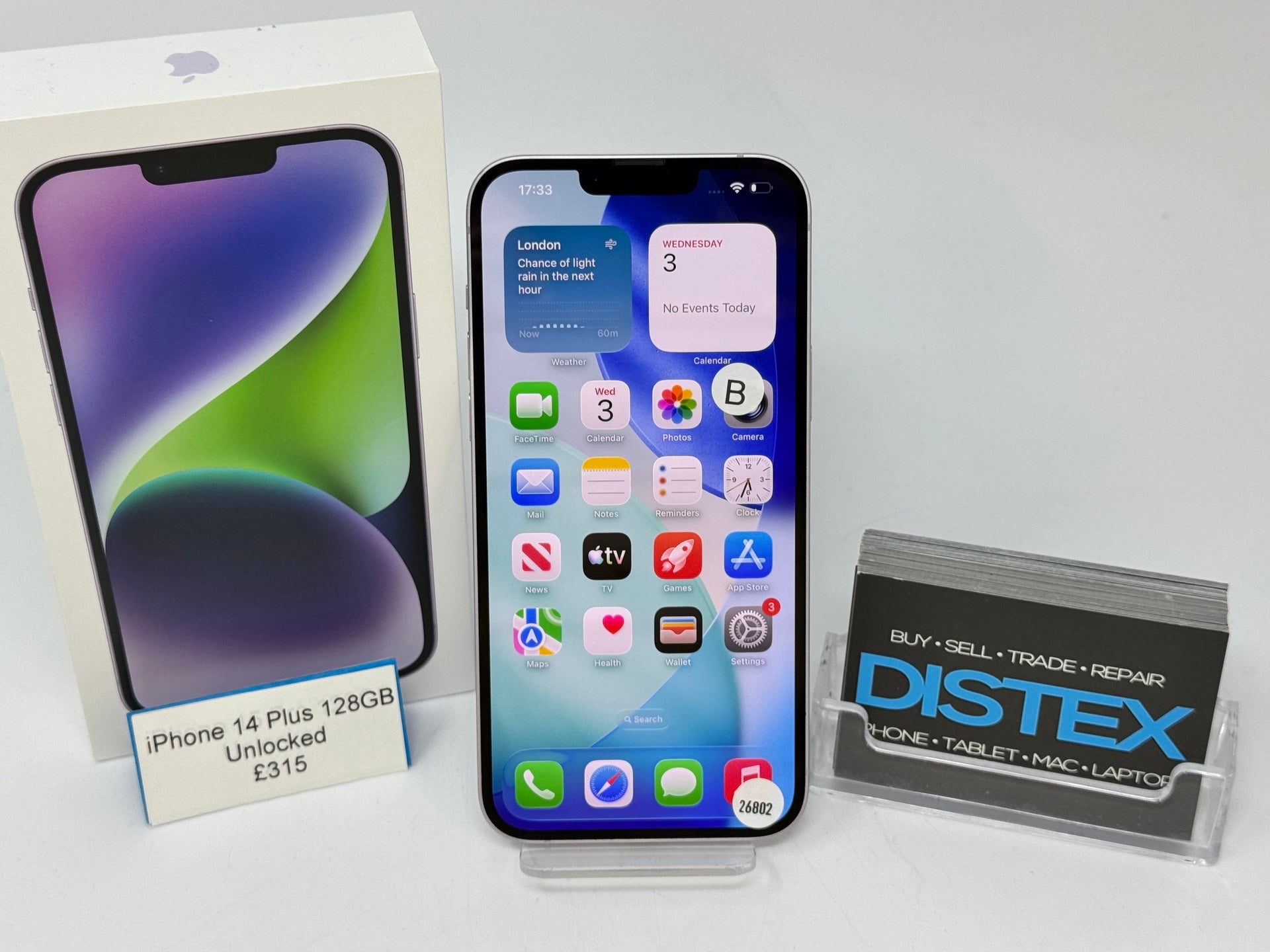 Apple iPhone 14 Plus 128GB Unlocked Purple (B) M26802