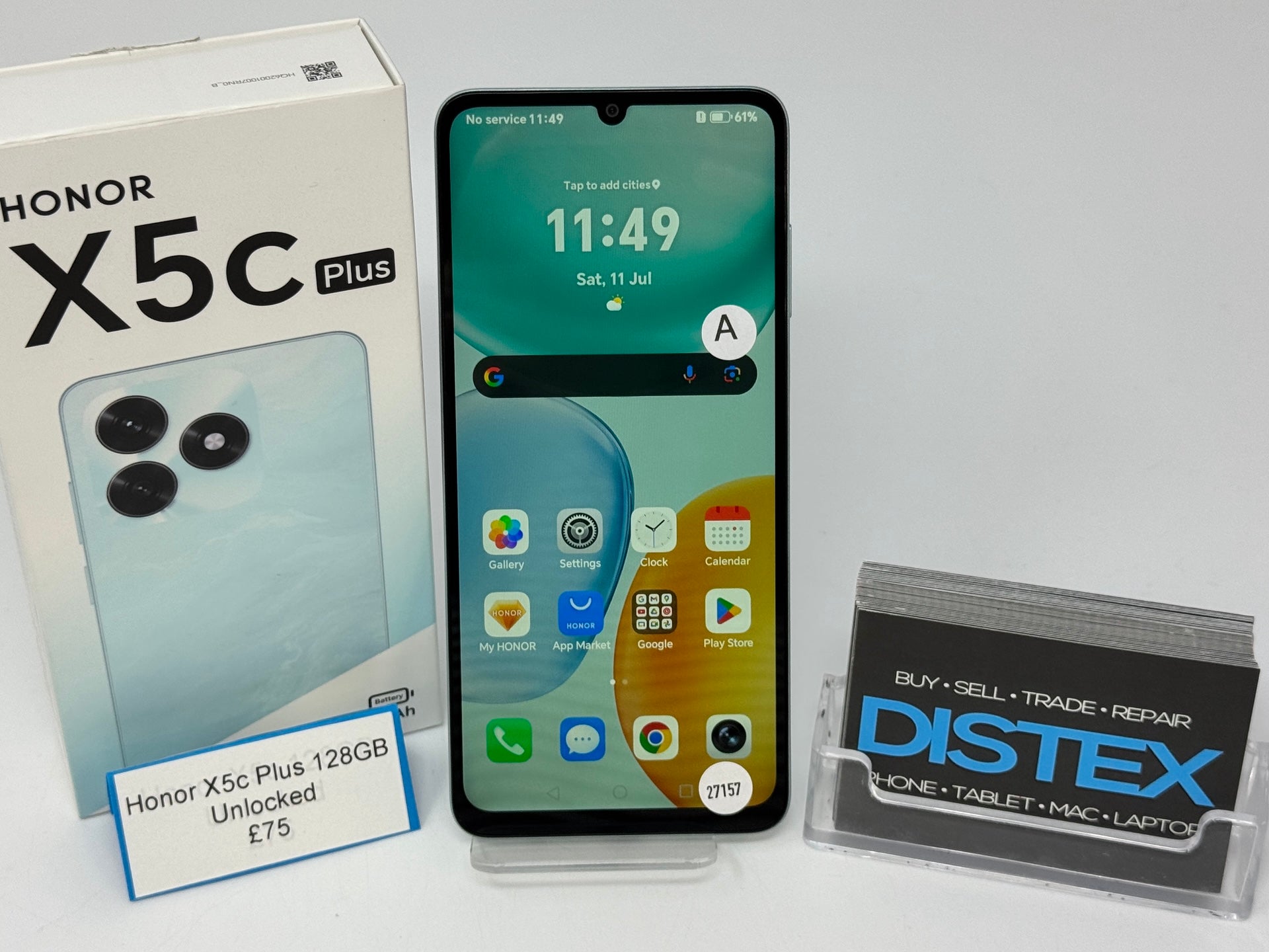 Honor X5c Plus 128GB Unlocked Cyan Lake (A) M27157