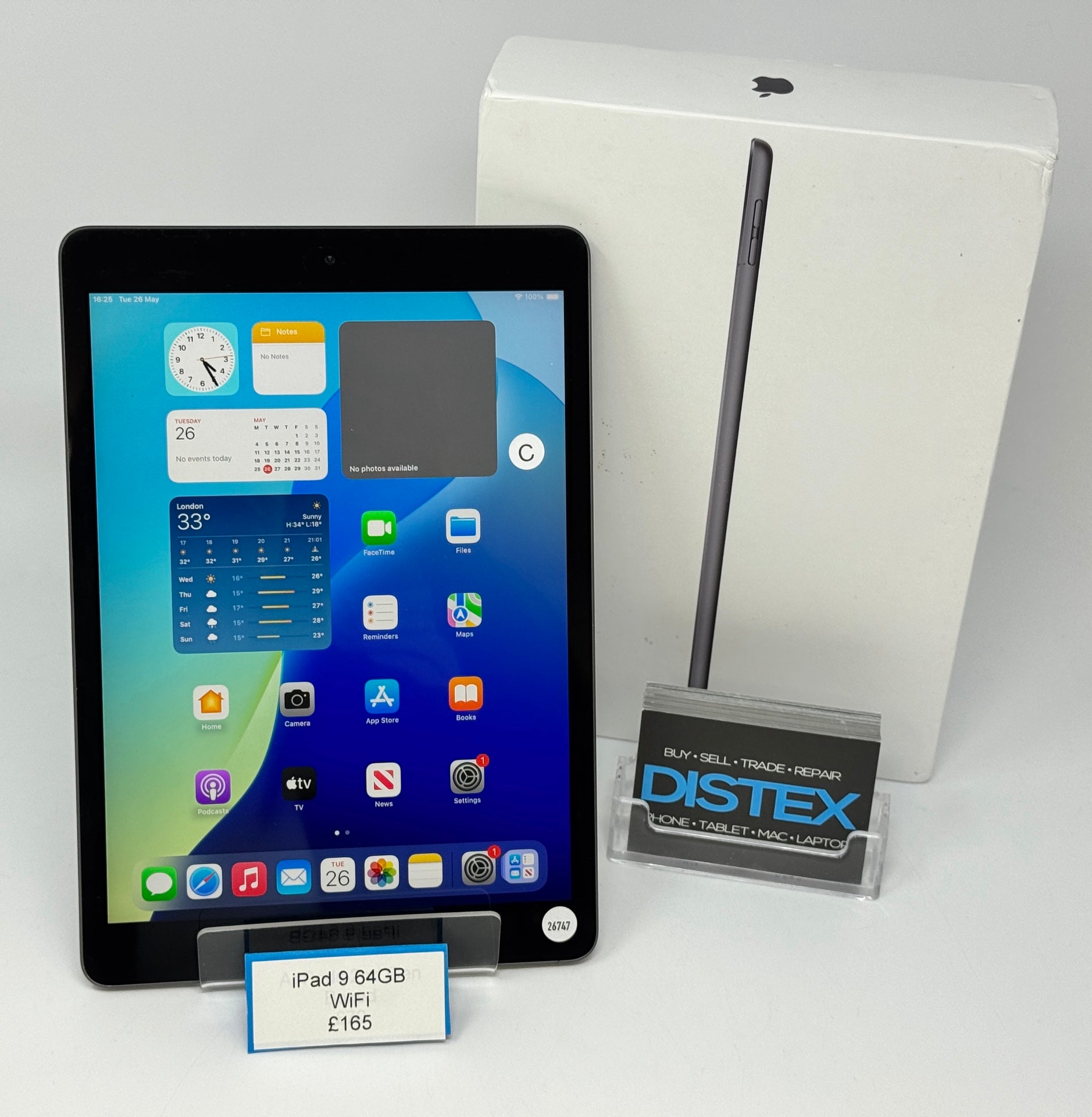 Apple iPad 9th Gen 10.2" 64GB WiFi Space Grey (C) M26747