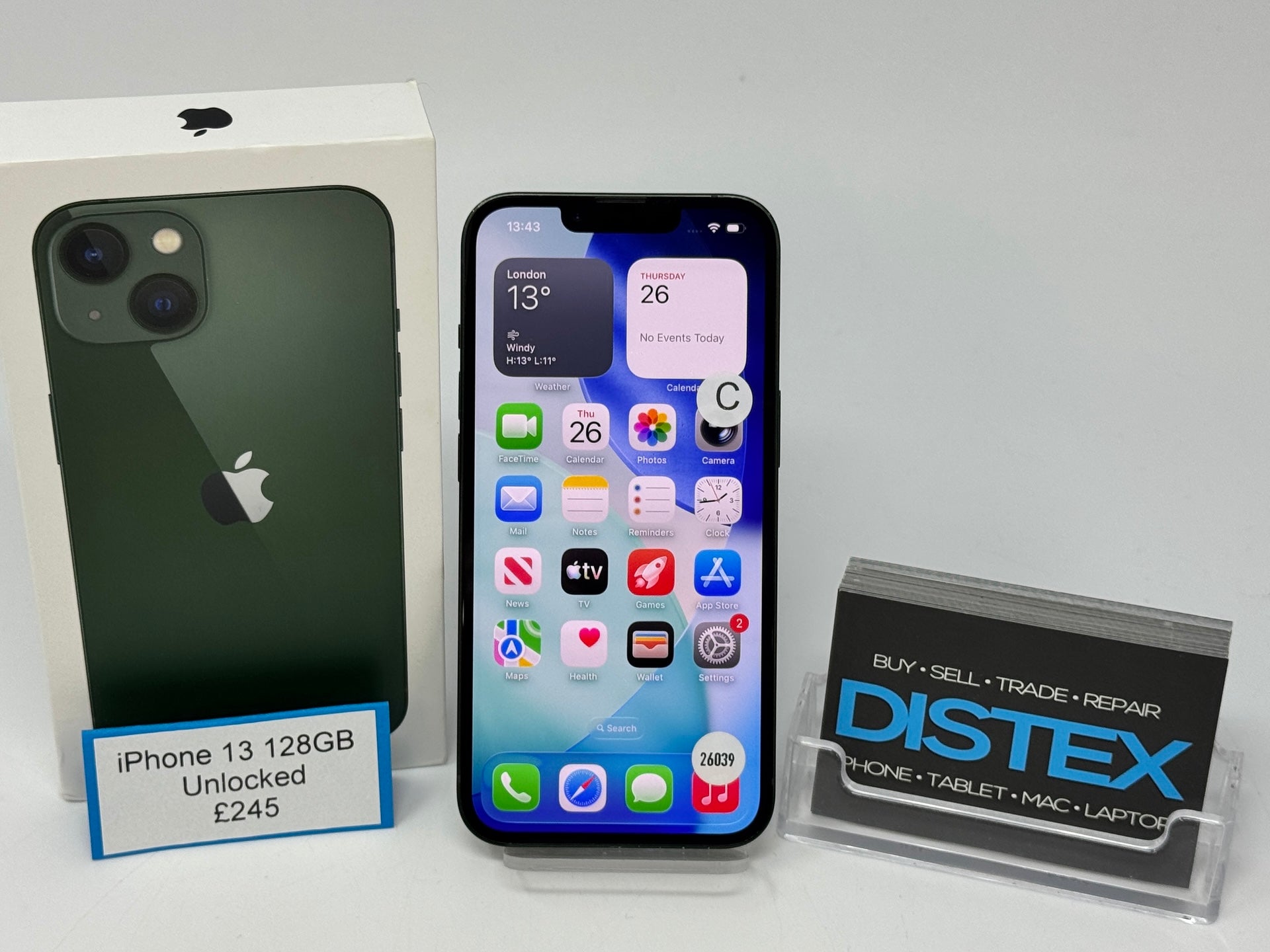 Apple iPhone 13 128GB Unlocked Green (C) M26039