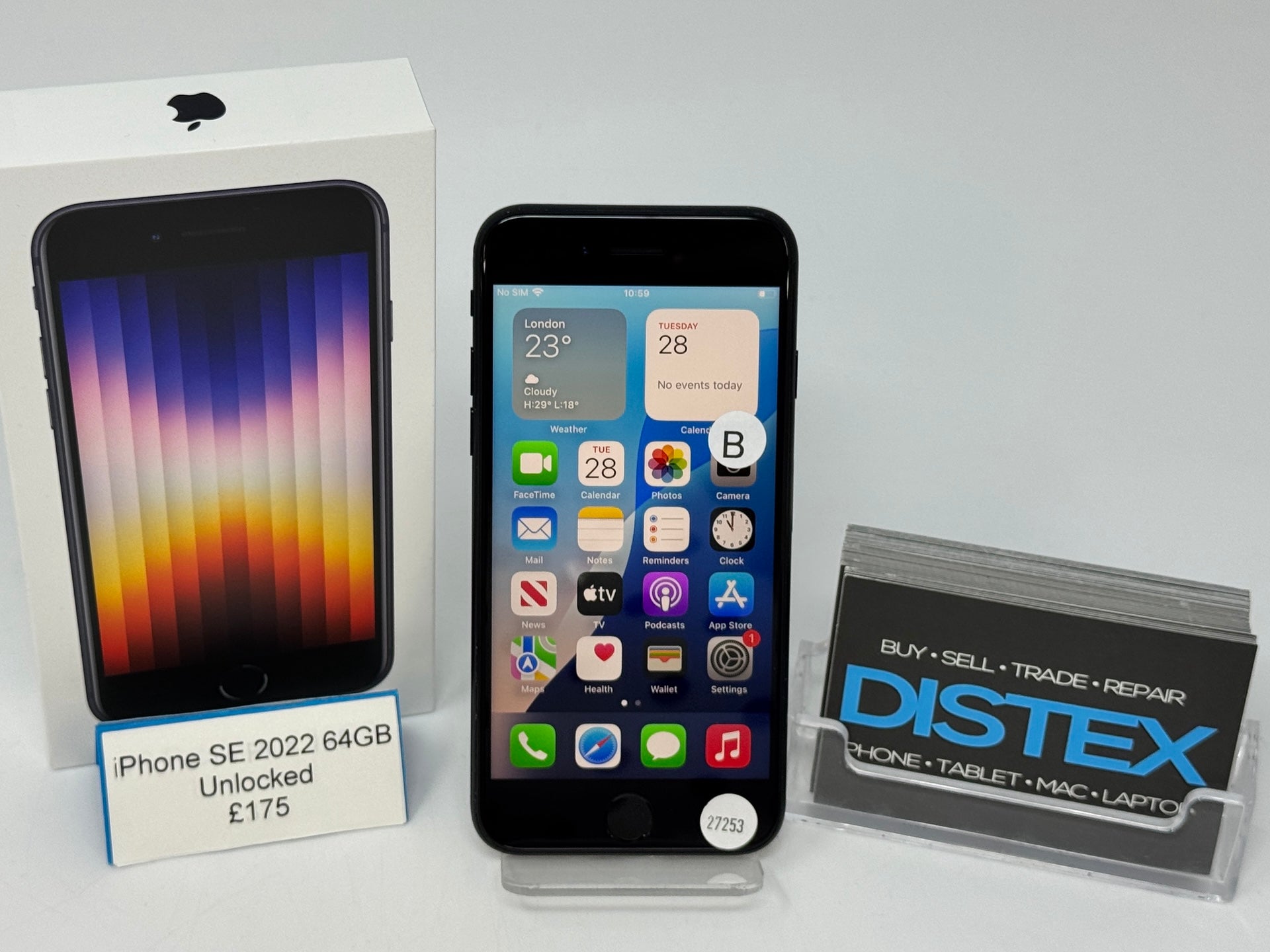 Apple iPhone SE 2022 64GB Unlocked Midnight (B) M27253