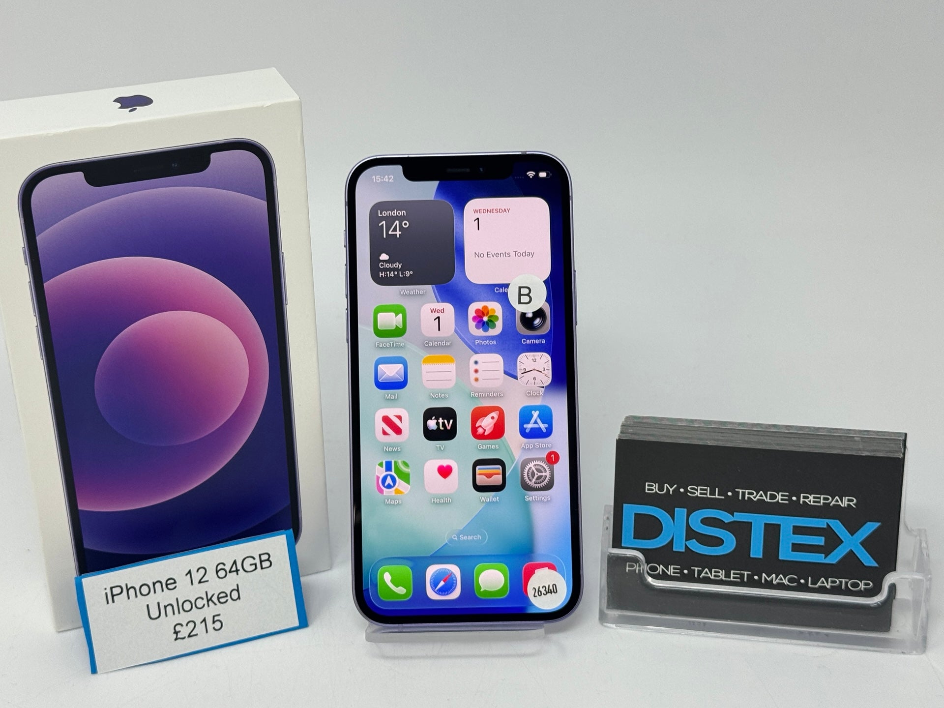 Apple iPhone 12 64GB Unlocked Purple (B) M26340