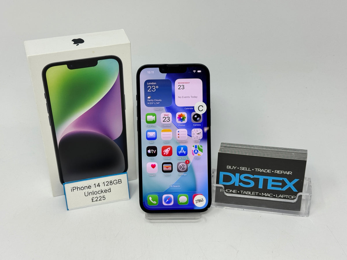 Apple iPhone 14 128GB Unlocked Midnight (C) M27843