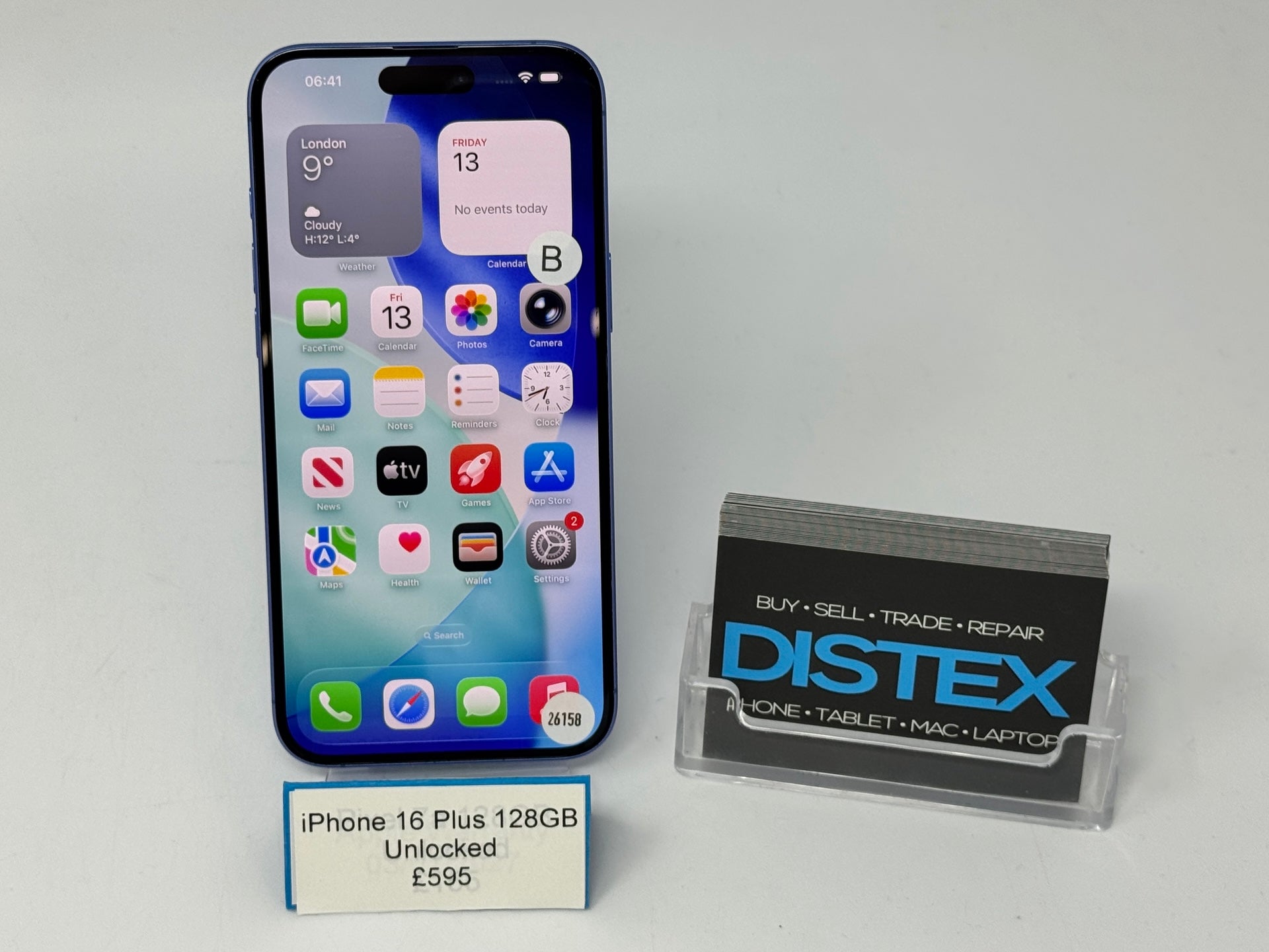 Apple iPhone 16 Plus 128GB Unlocked Ultramarine (B) M26158