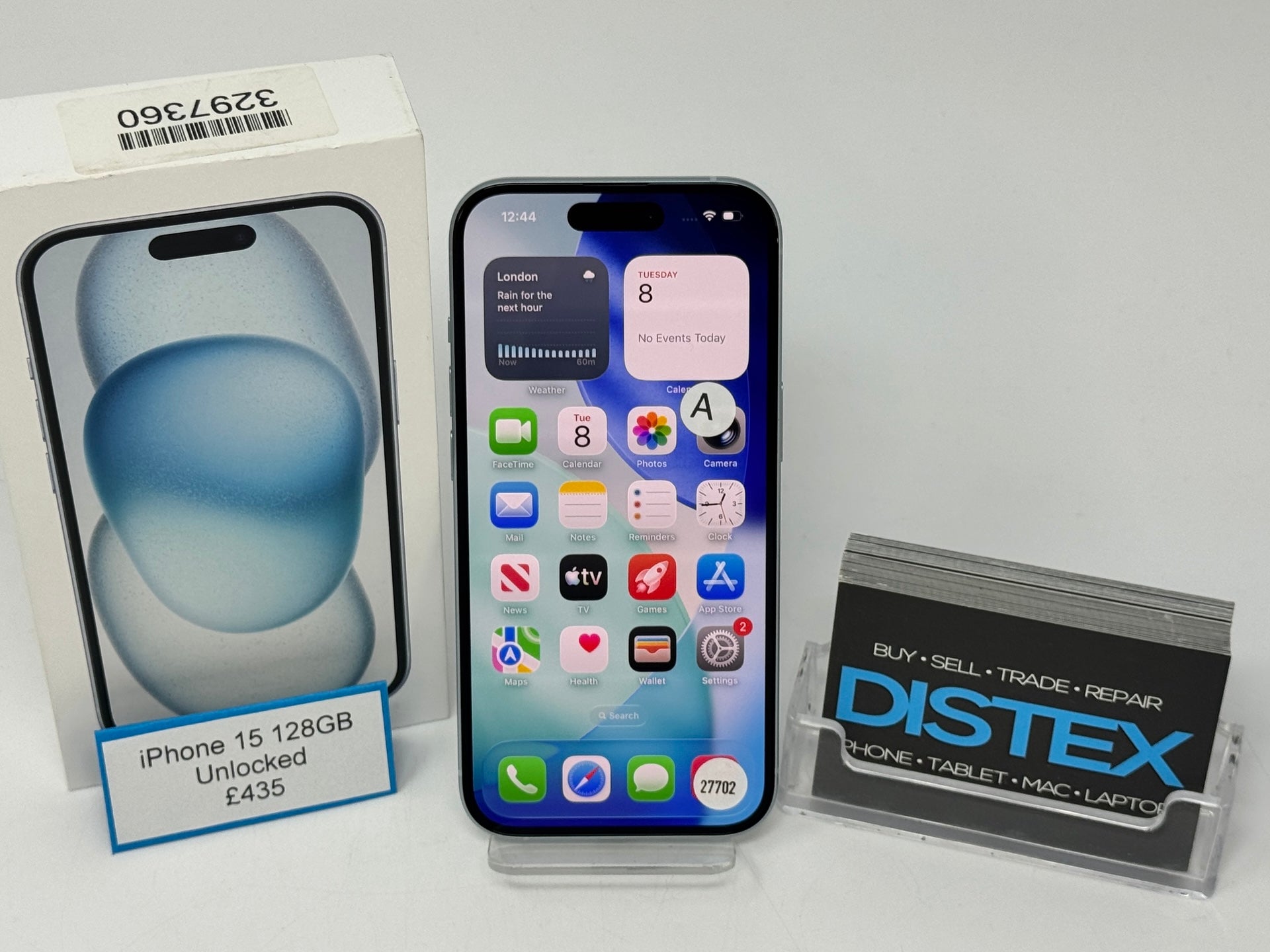 Apple iPhone 15 128GB Unlocked Blue (A) M27702