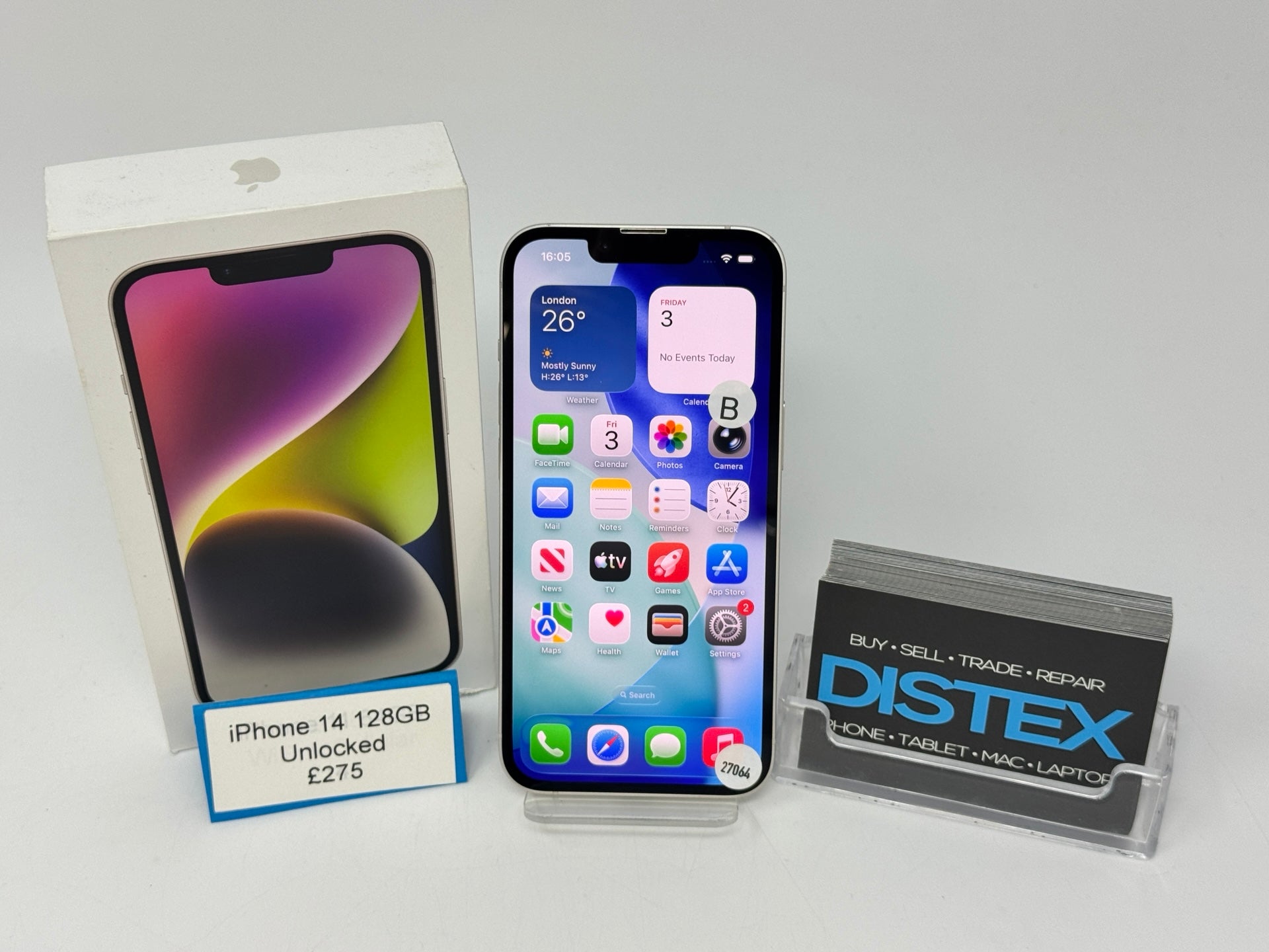 Apple iPhone 14 128GB Unlocked Starlight (B) M27064