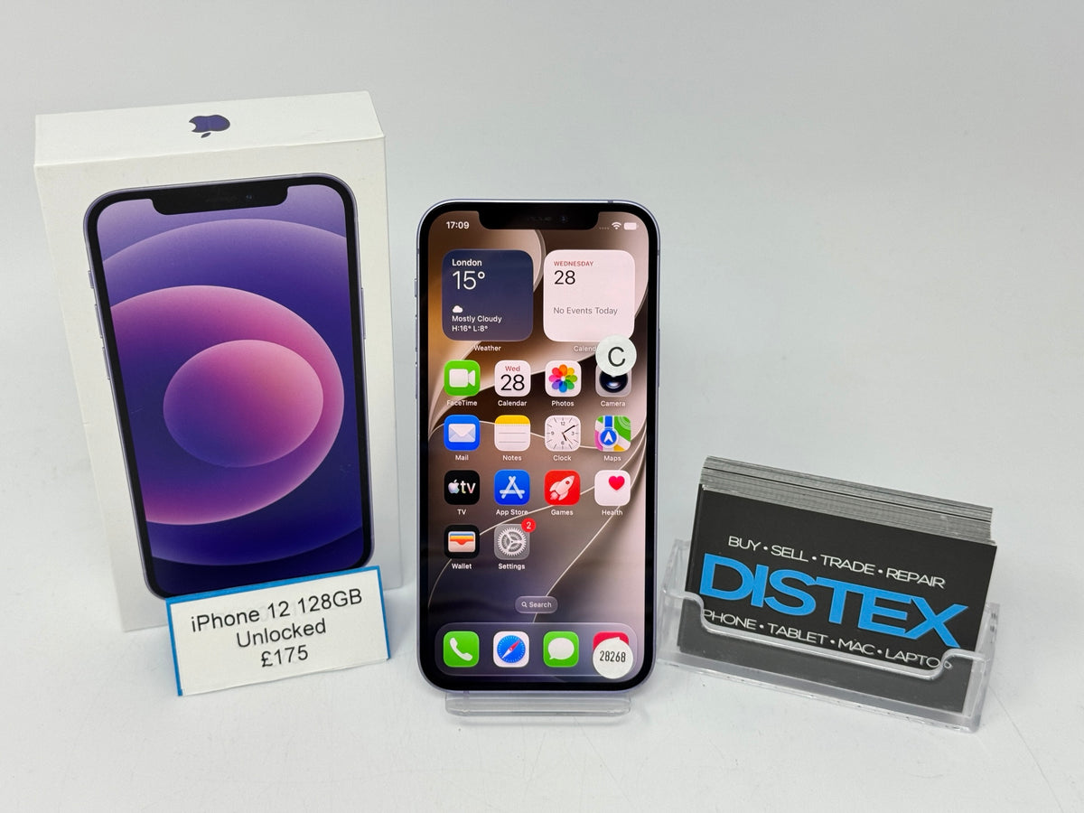 Apple iPhone 12 128GB Unlocked Purple (C) M28268