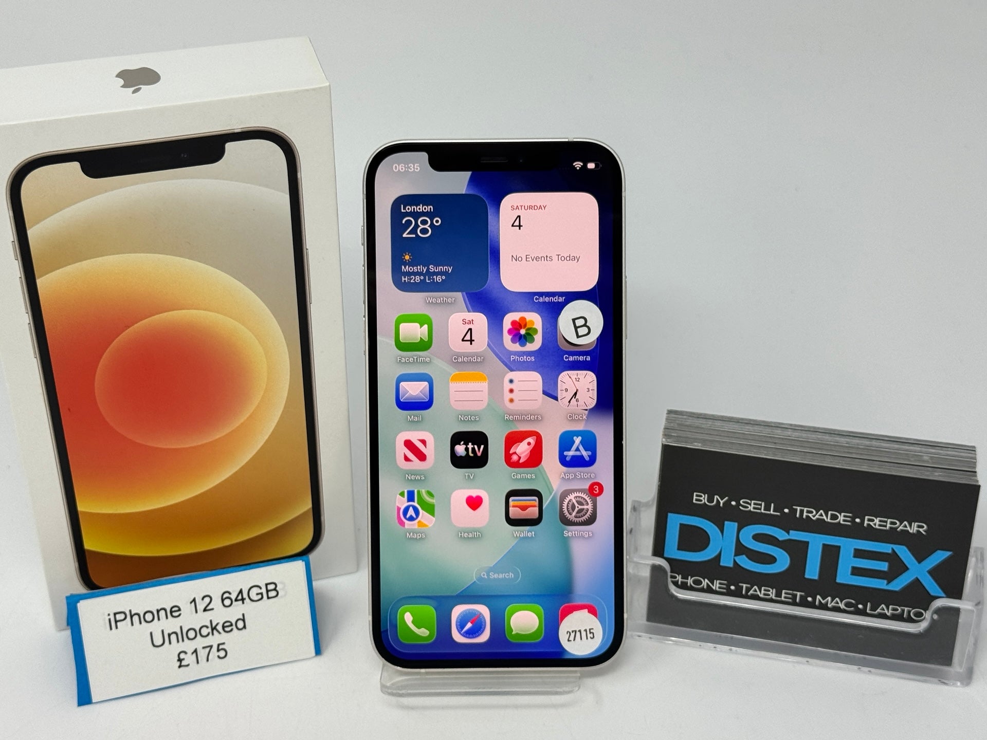 Apple iPhone 12 64GB Unlocked White (B) M27115