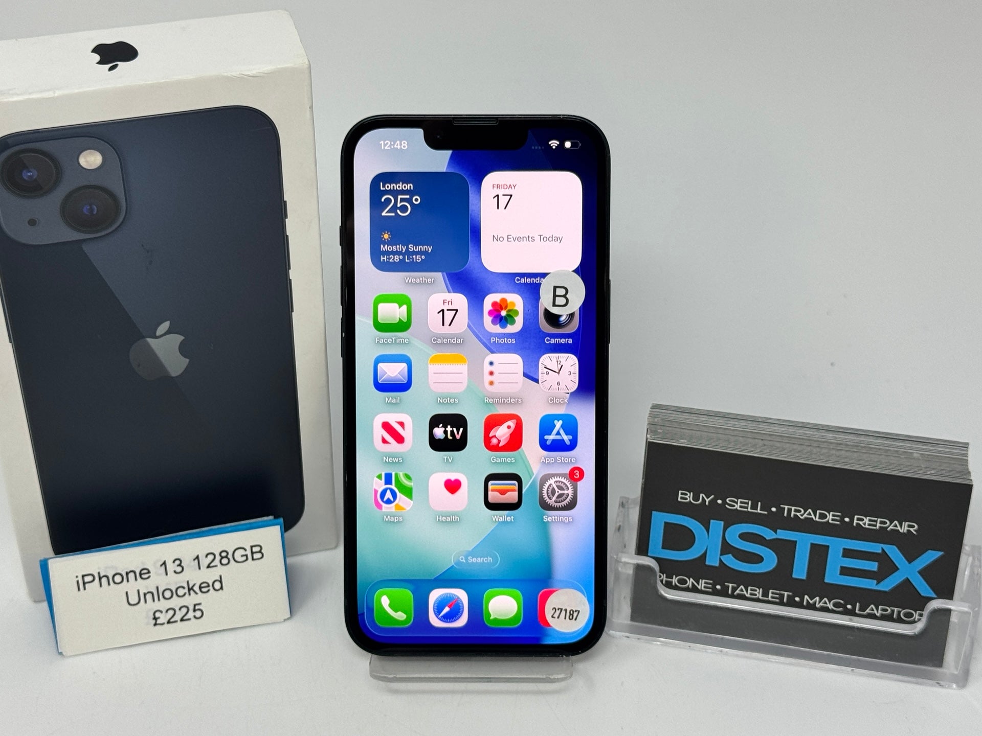 Apple iPhone 13 128GB Unlocked Midnight (B) M27187