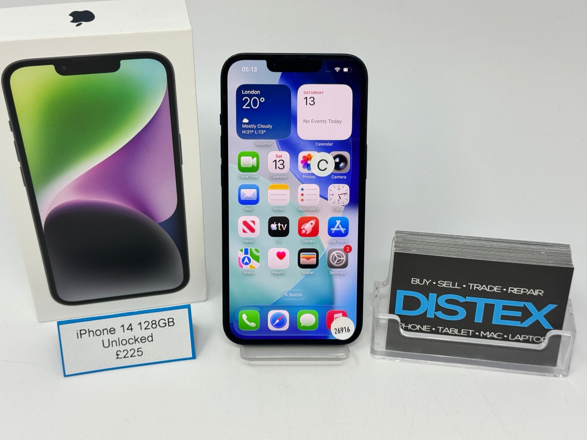 Apple iPhone 14 128GB Unlocked Midnight (C) M26916